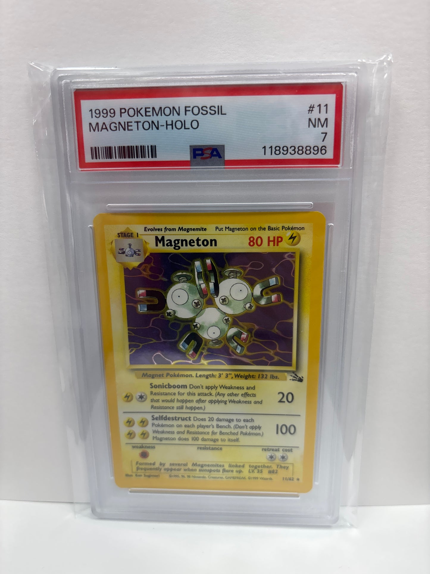Pokemon Magneton 11/62 (1999) PSA 7