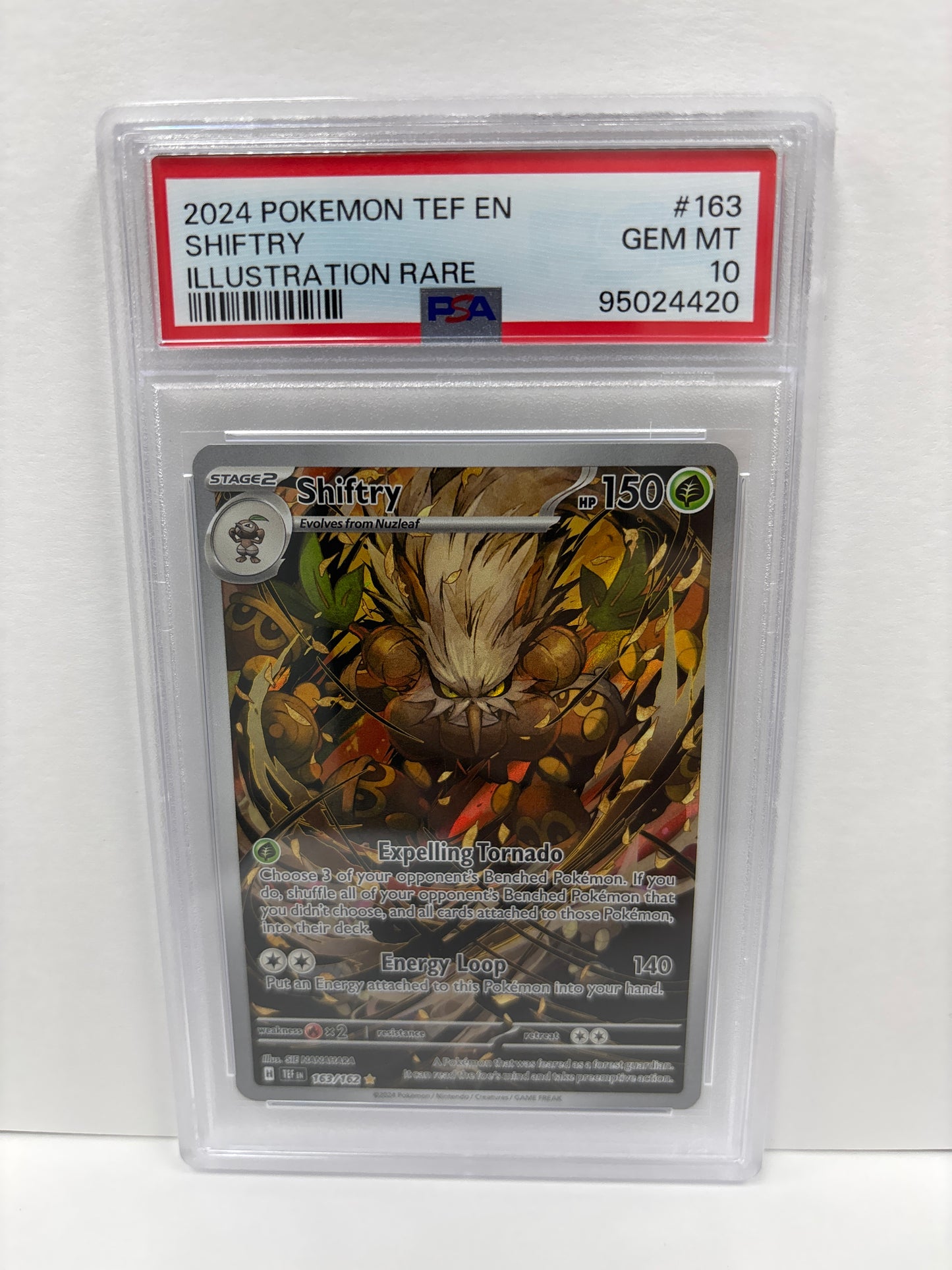 Pokemon Shiftry 163/162 PSA 10