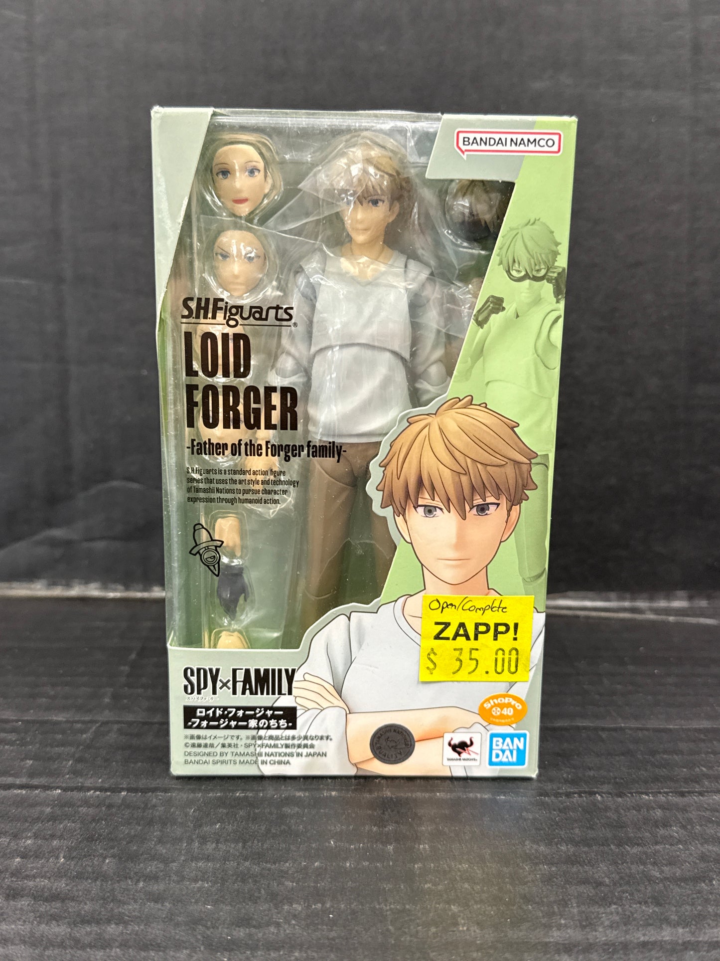 SH Figuarts Spy x Family Loid Forger Father of the Forger Family (Open/Complete)