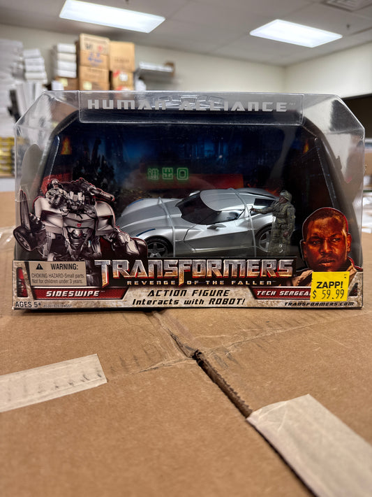 Transformers Revenge of the Fallen Sideswipe and Tech Sergeant Epps