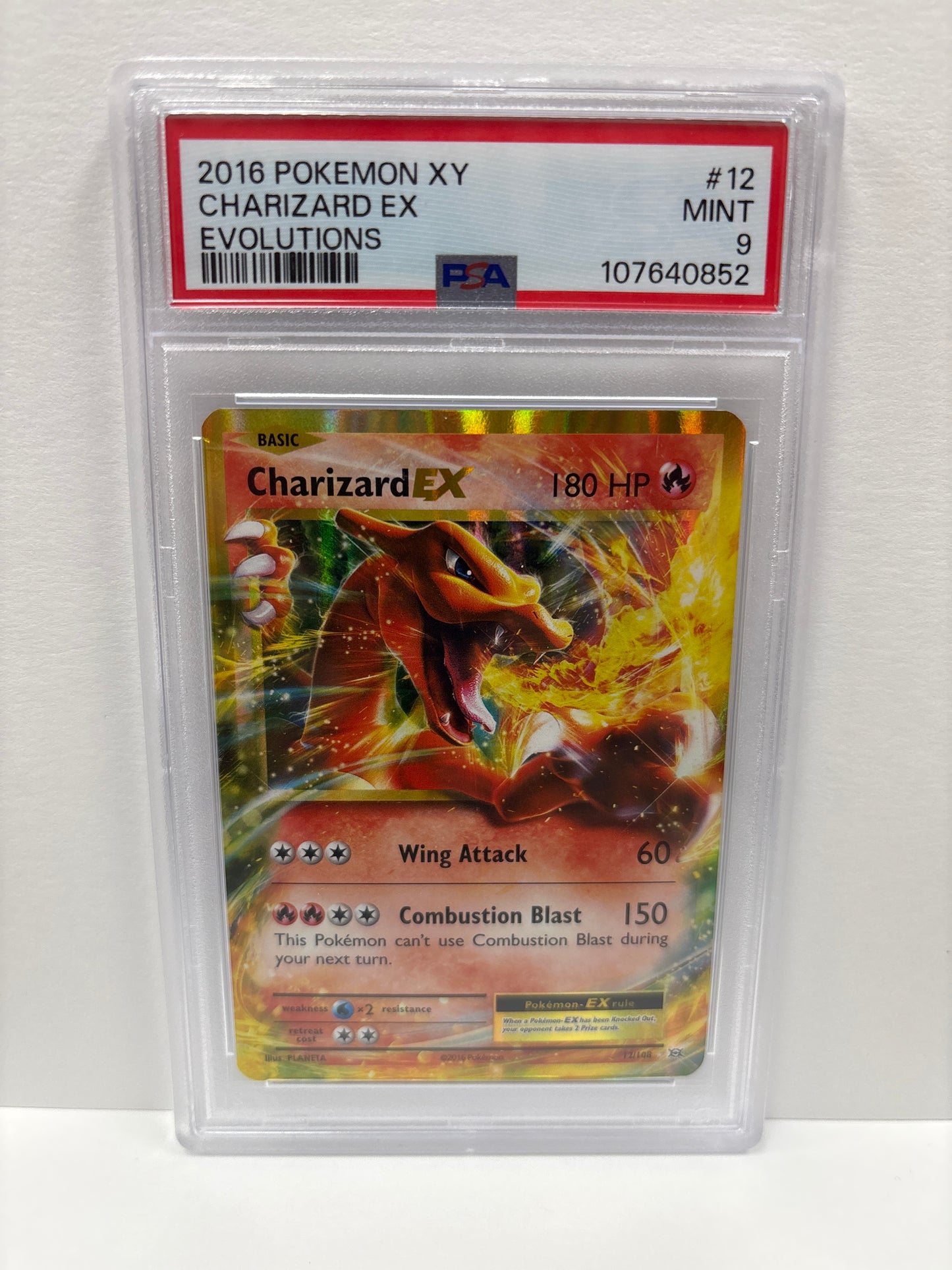 Pokemon Charizard EX 12/108 PSA 9