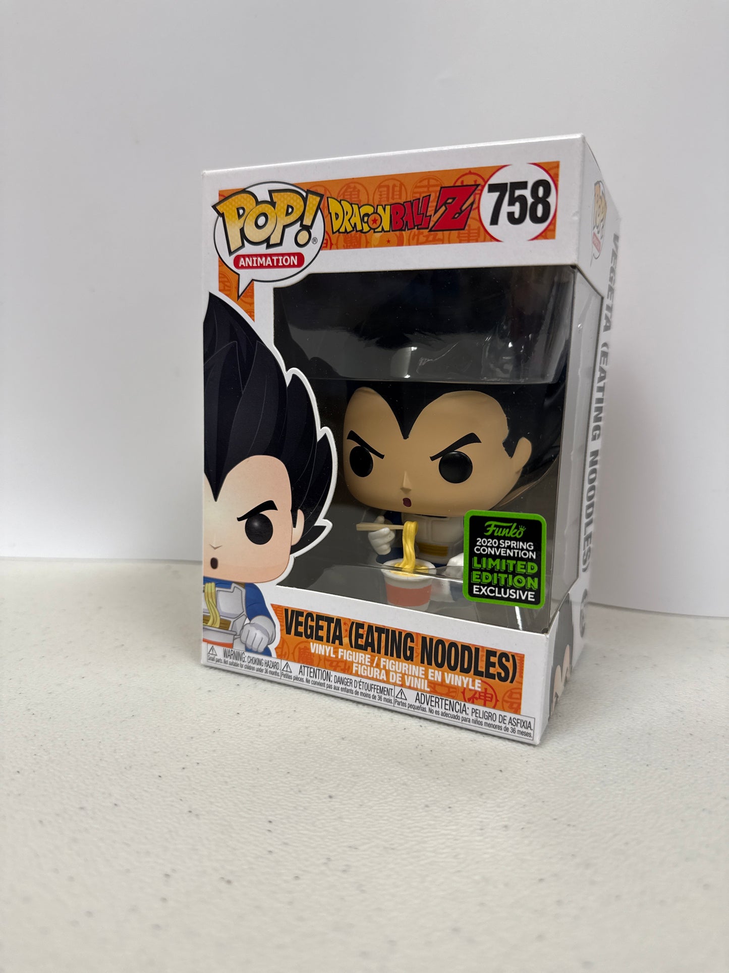 Funko Pop! Dragon Ball Vegeta (Eating Noodles) 758 2020 Spring Exclusive (Grade A-)