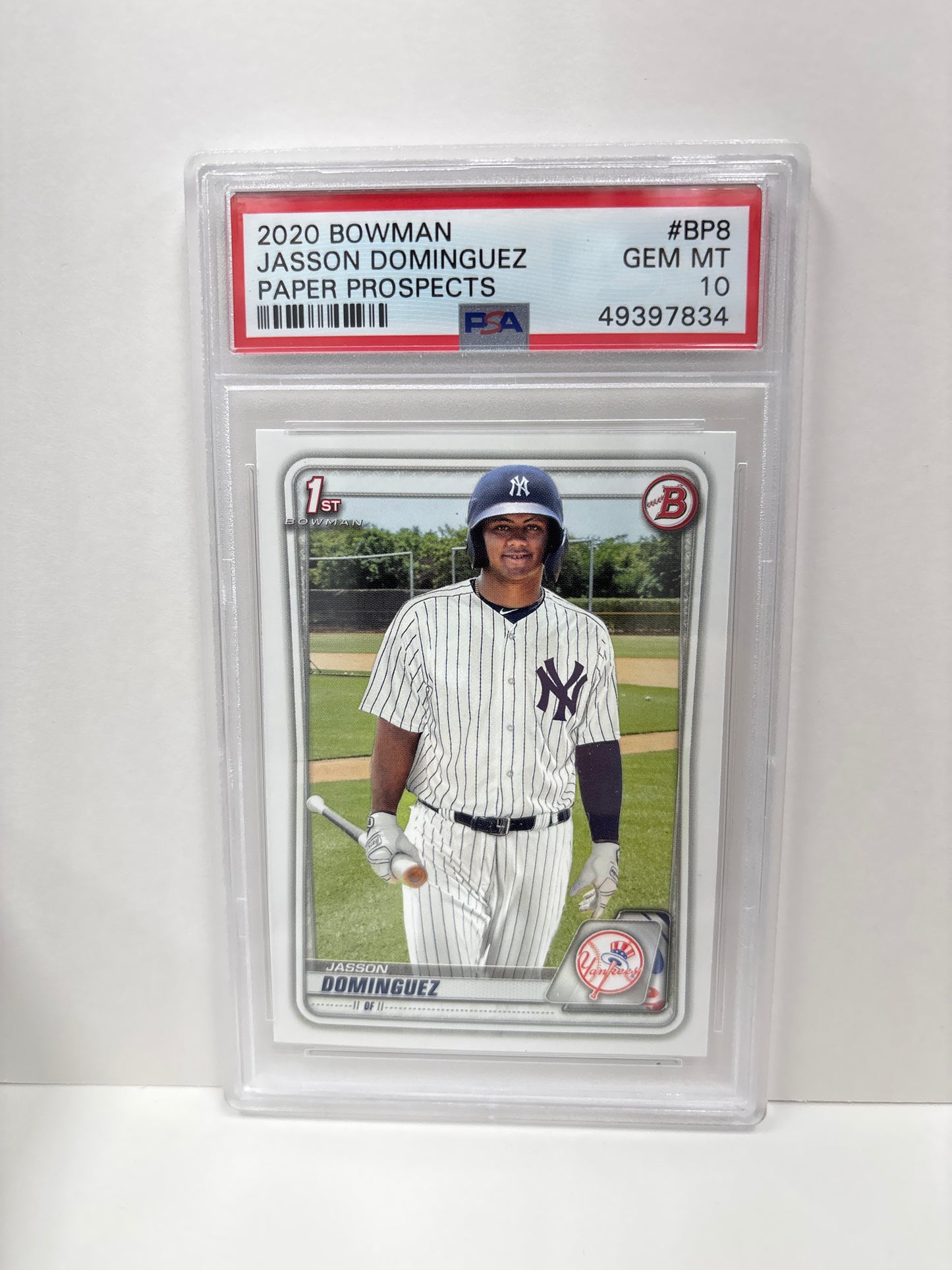 2020 Bowman Jasson Dominguez BP8 Paper Prospects PSA 10