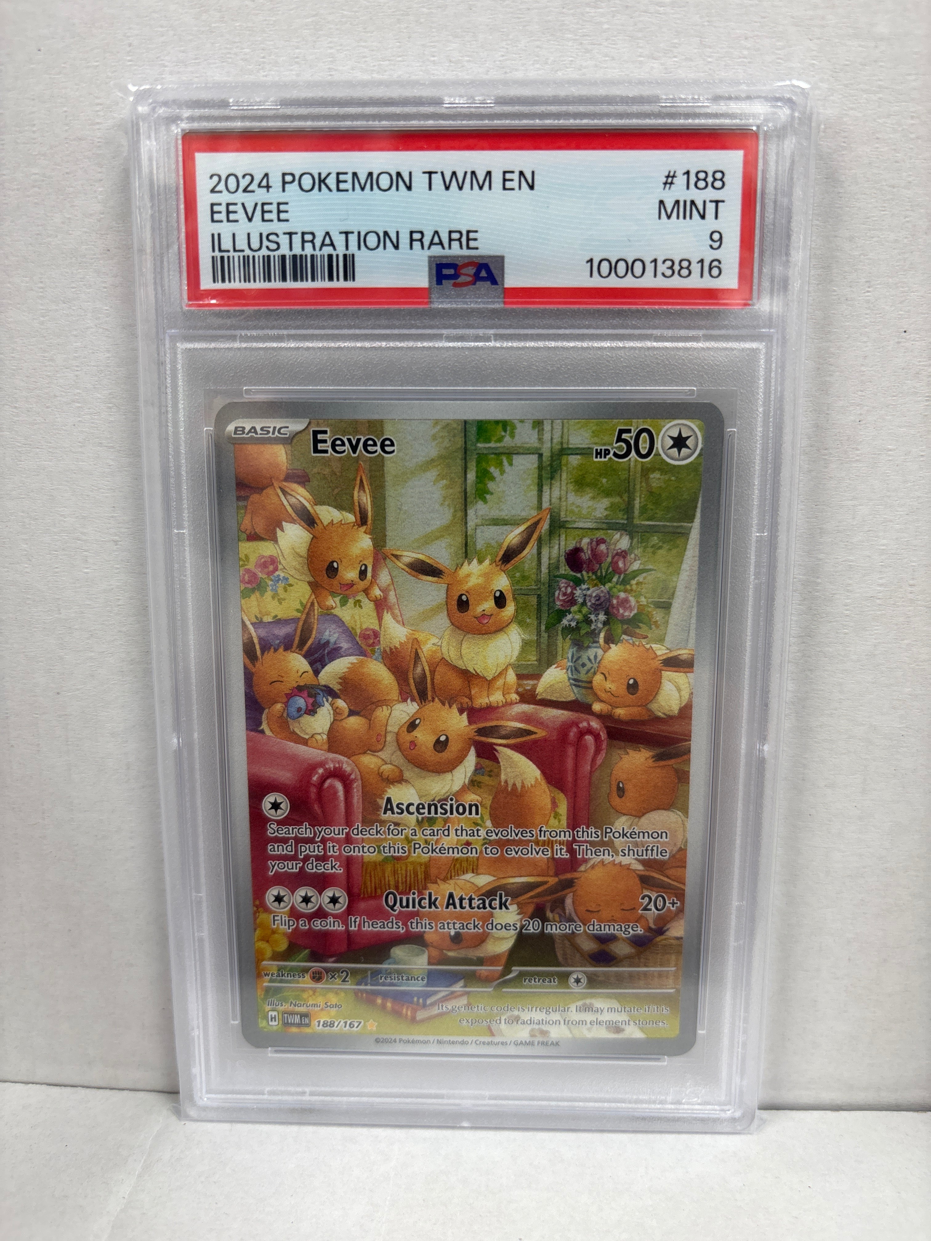 Pokemon Eevee 188/167 PSA 10 – Zapp! Comics