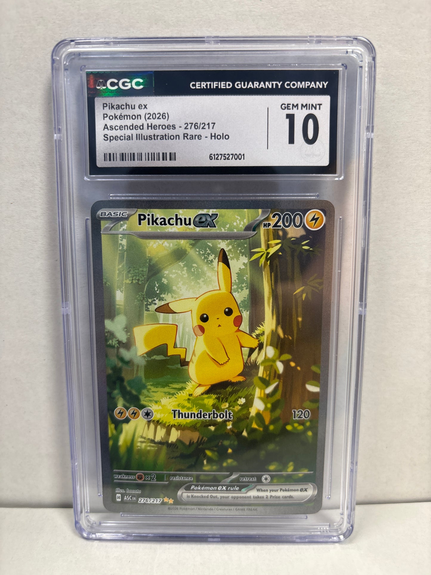 Pokemon Pikachu ex 276/217 CGC 10