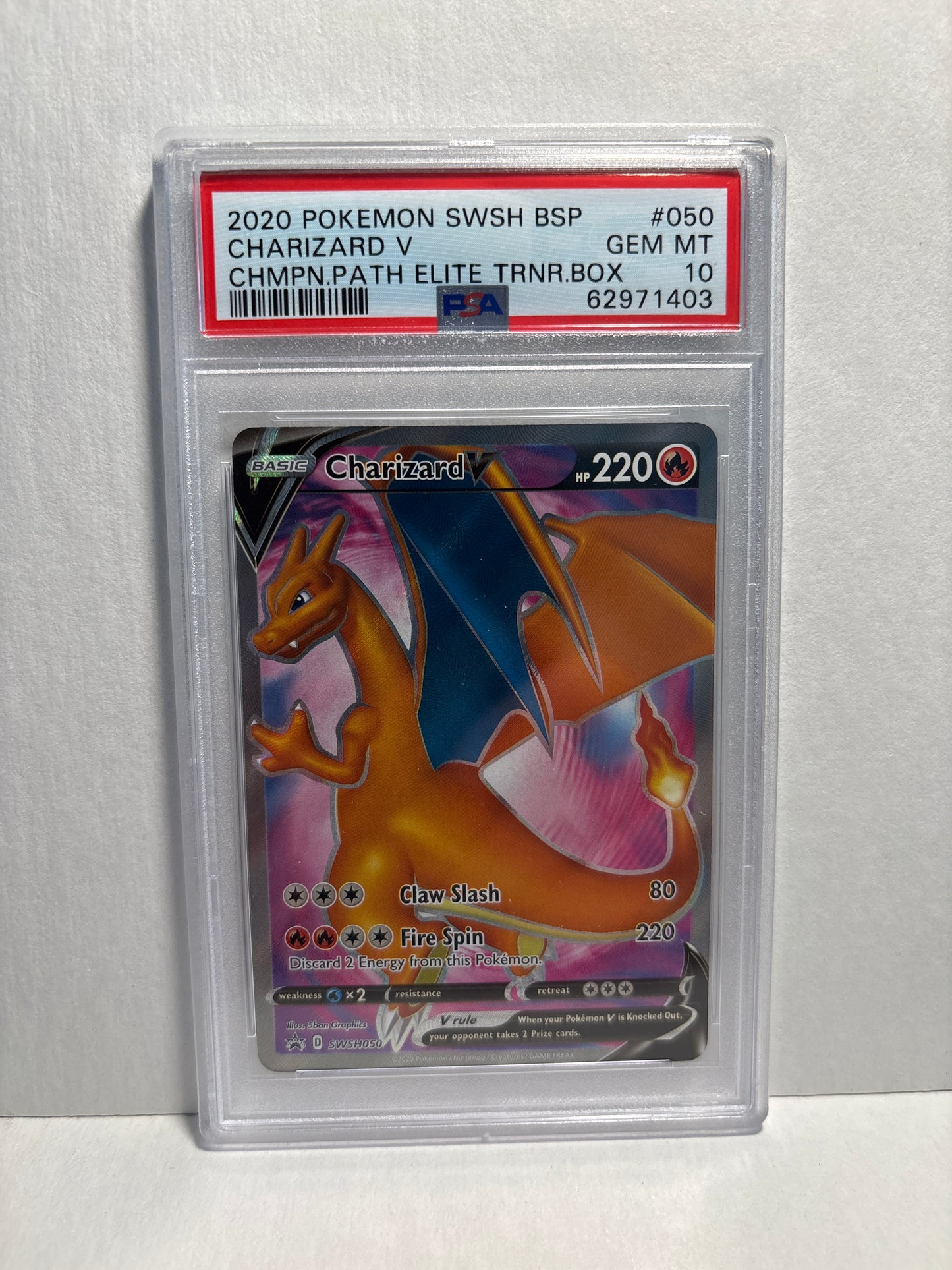 Pokemon Charizard V SWSH050 PSA 10
