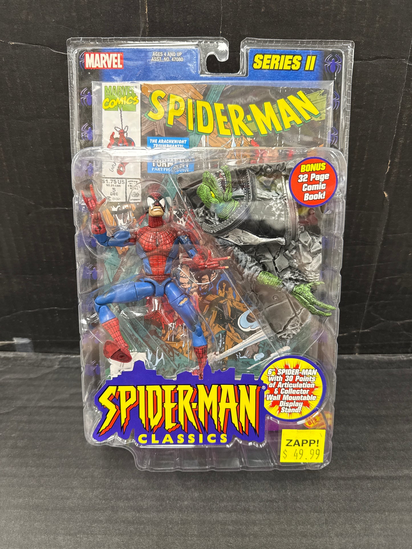 Toybiz Spider-Man Classics Series II Battle Ravaged Spider-Man