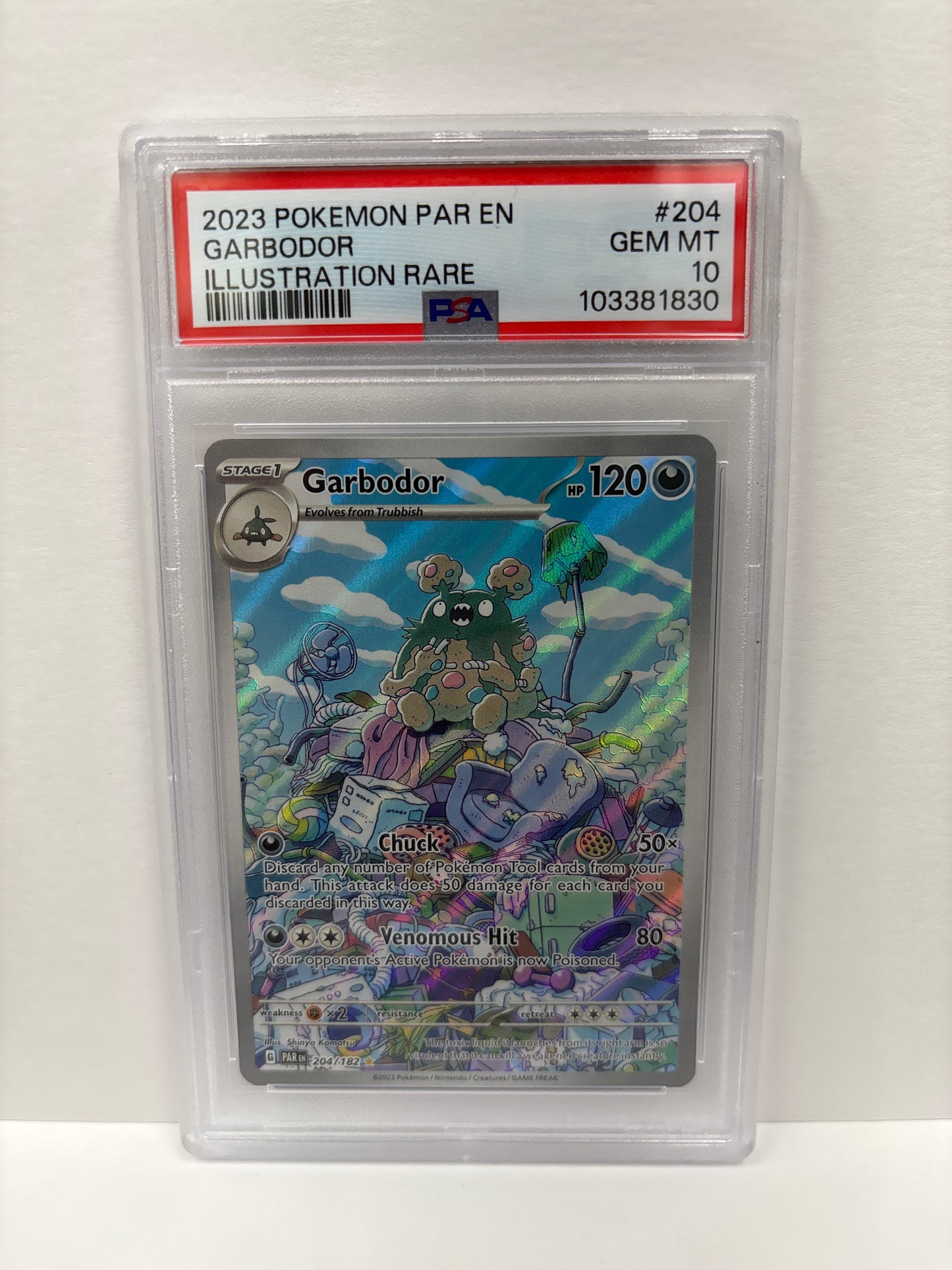 Pokemon Garbodor 204/182 PSA 10