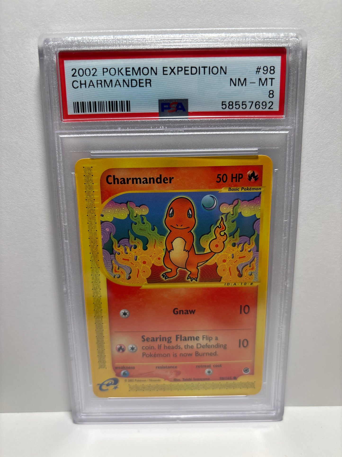 Pokemon Charmander 98/165 PSA 8
