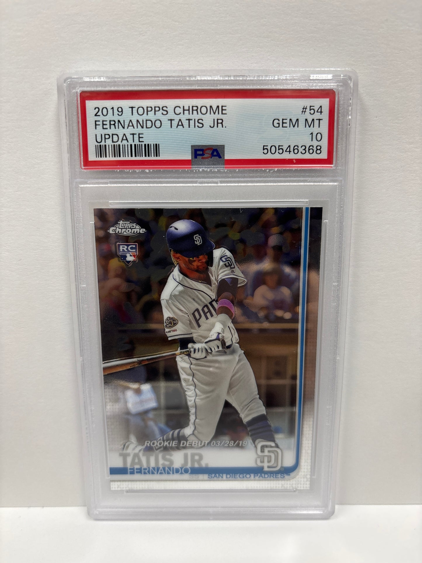 2019 Topps Chrome Fernando Tatis Jr. #54 Update PSA 10