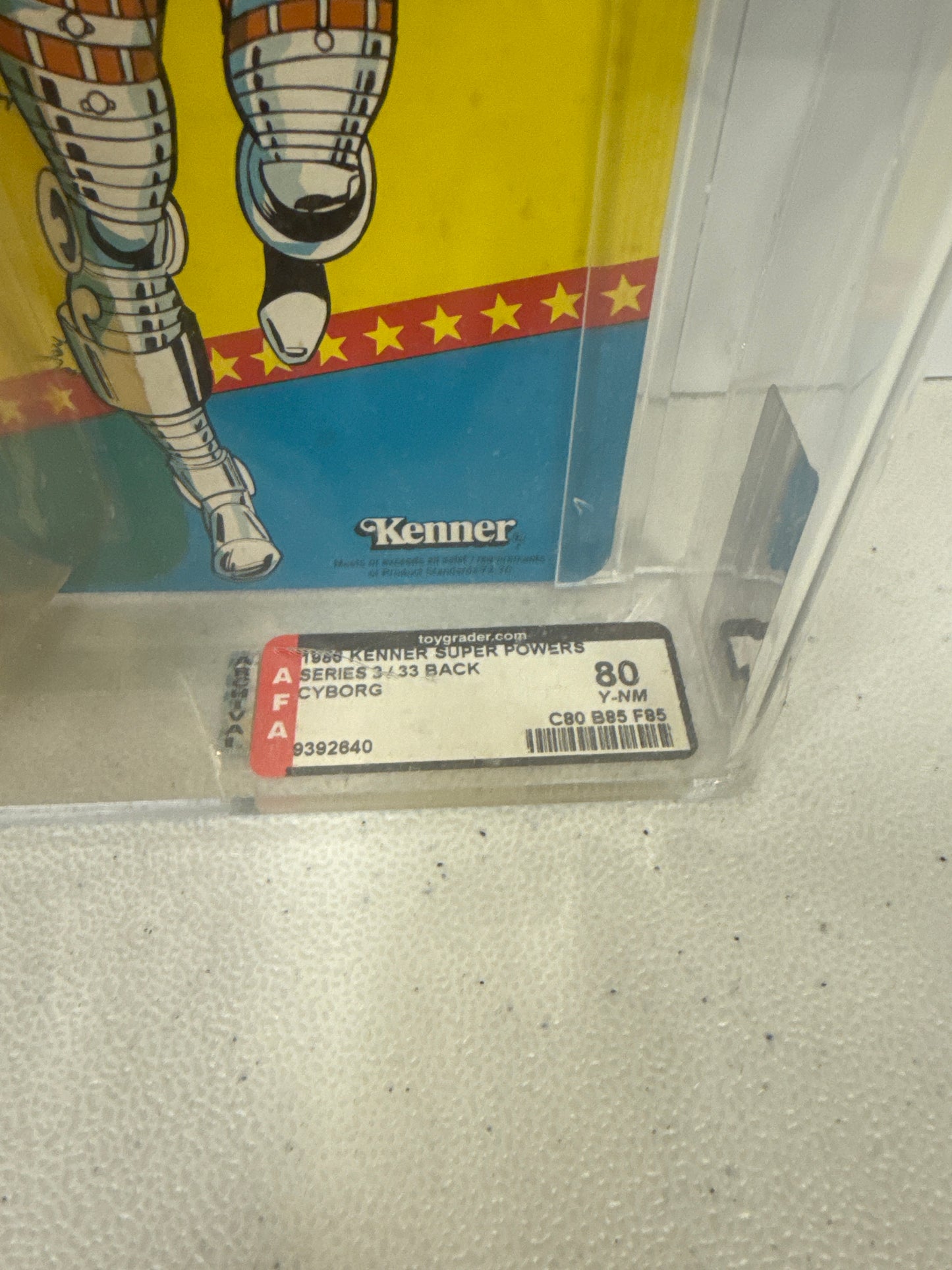 1986 Kenner Super Powers Series 3 Cyborg AFA 80
