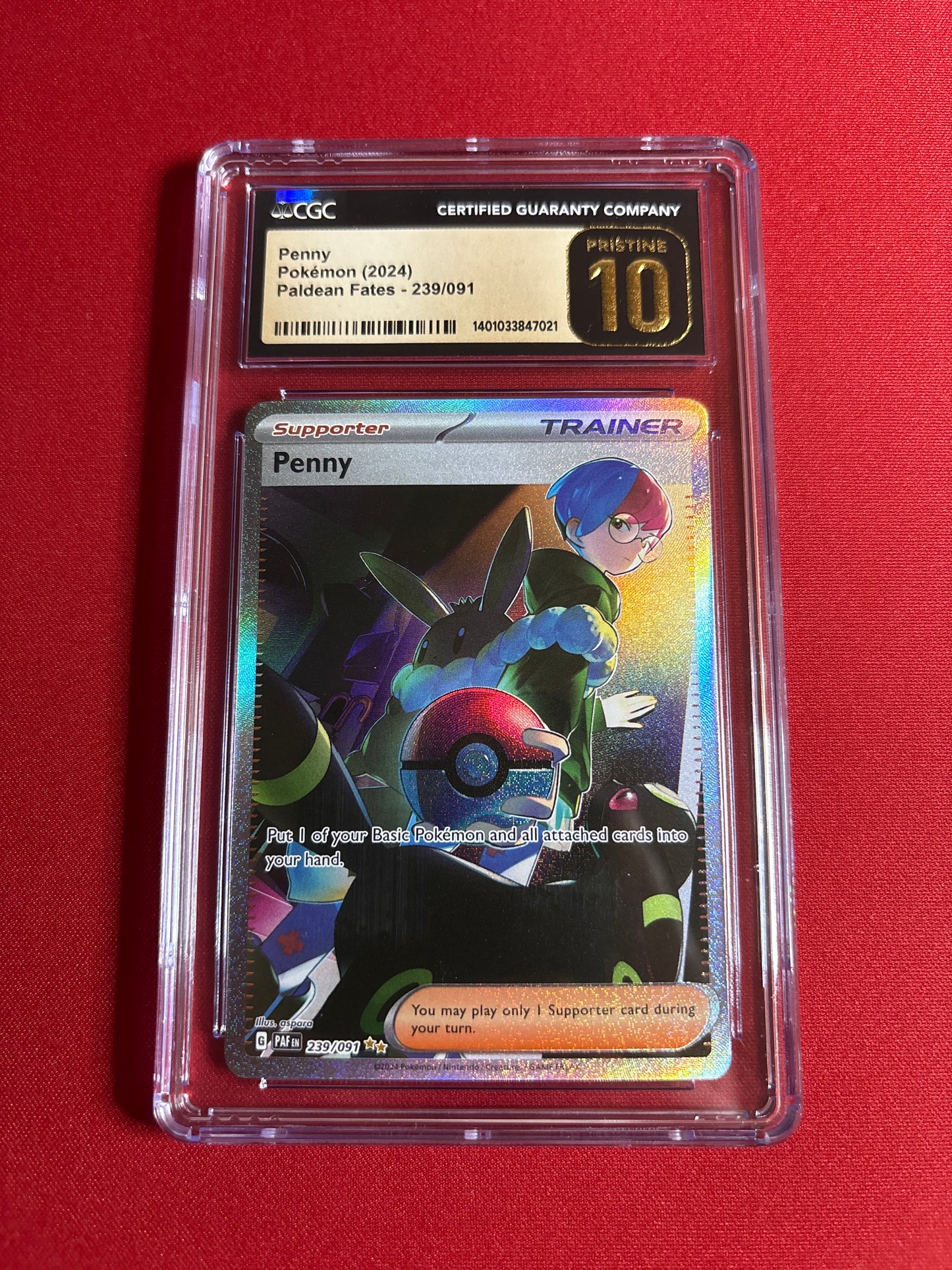 Pokemon Penny 239/091 CGC Pristine 10