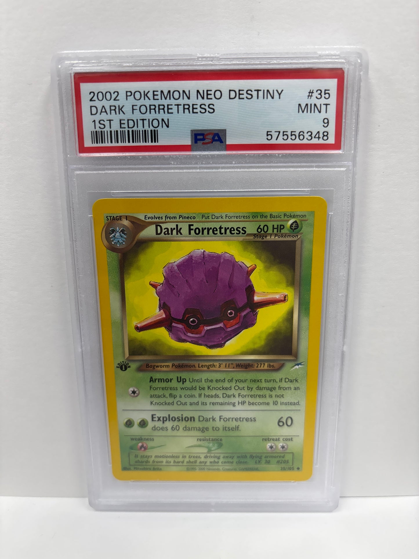 Pokemon Dark Forretress 35/105 1st Edition PSA 9
