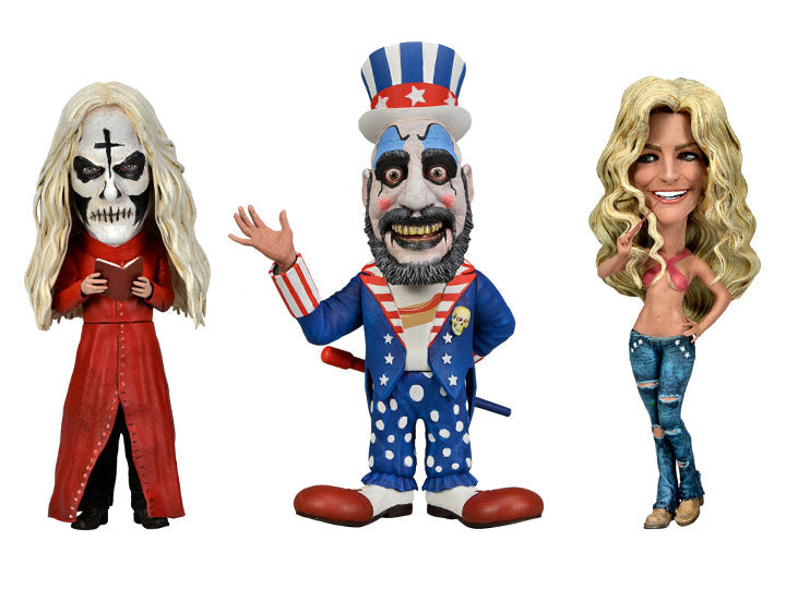 NECA House of 1000 Corpses 20th Anniversary Little Big Head Figure Three-Pack (Damaged Box)