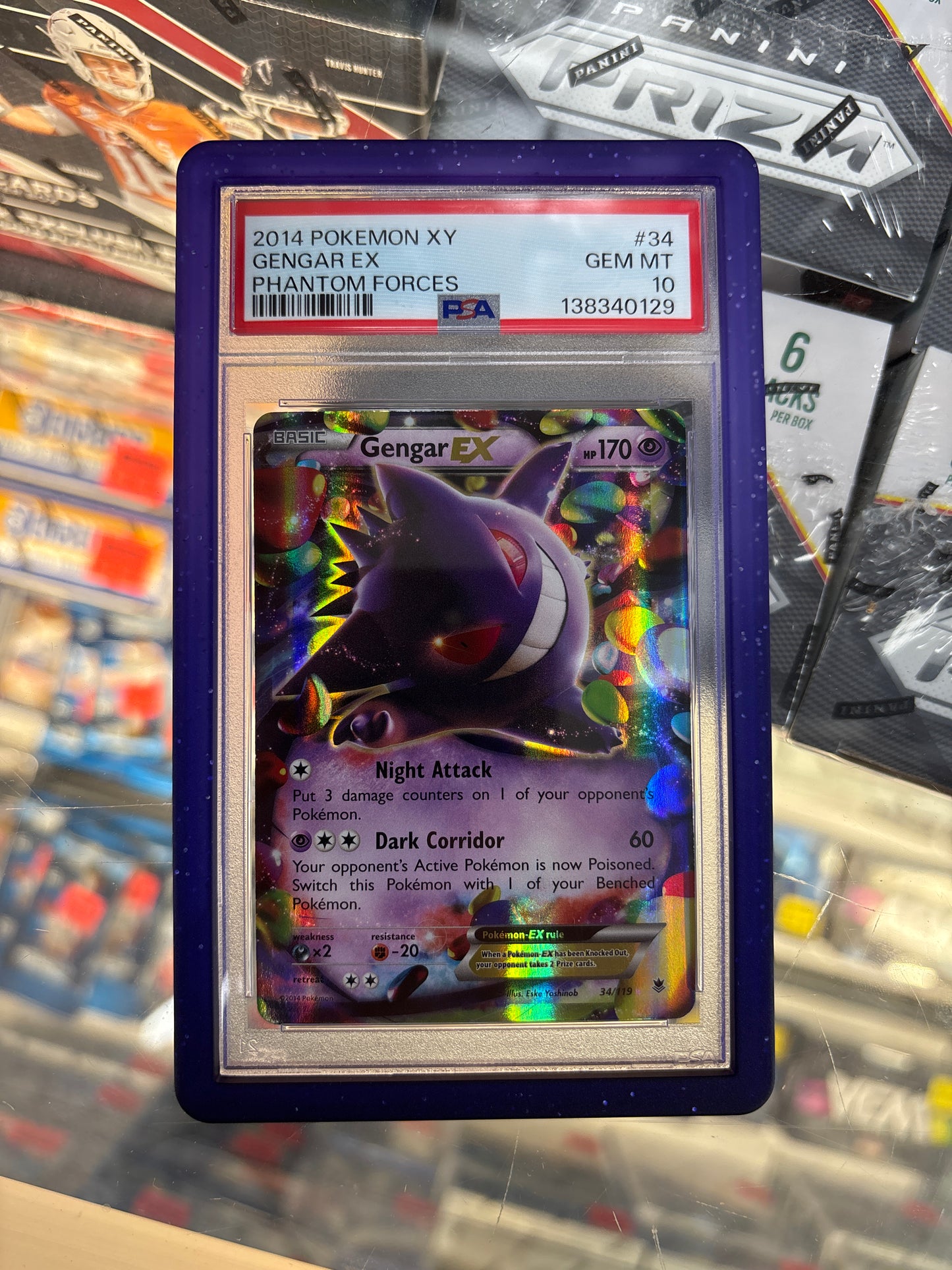 Pokemon XY Phantom Forces Gengar EX 34/119 PSA GEM MINT 10