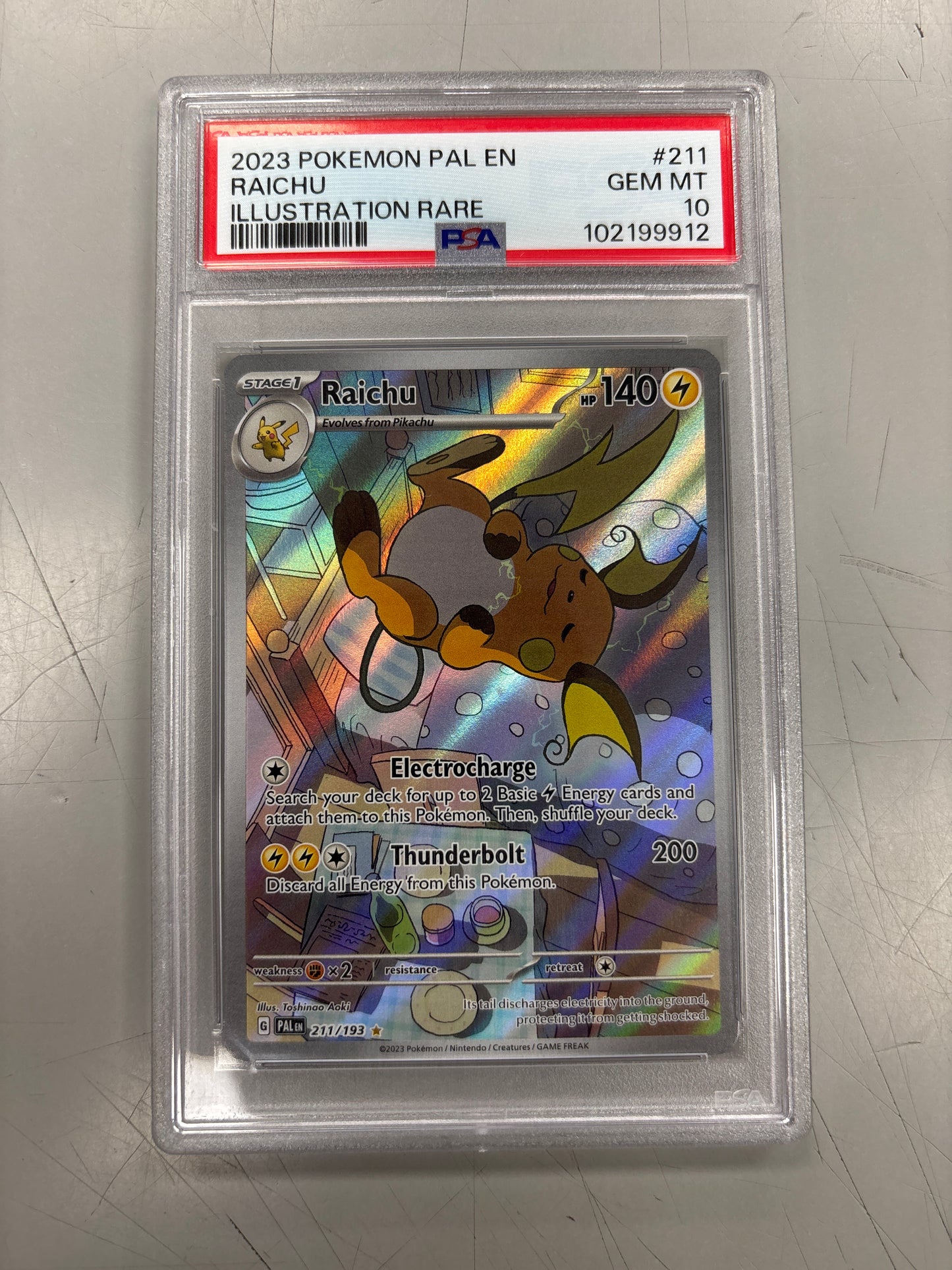 Pokemon Raichu 211/193 PSA 10