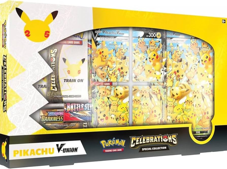 Pokemon Celebrations Pikachu V-Union Special Collection Box