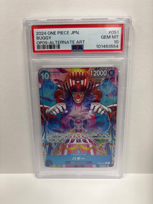 One Piece TCG Japanese Buggy OP09-051 PSA 10
