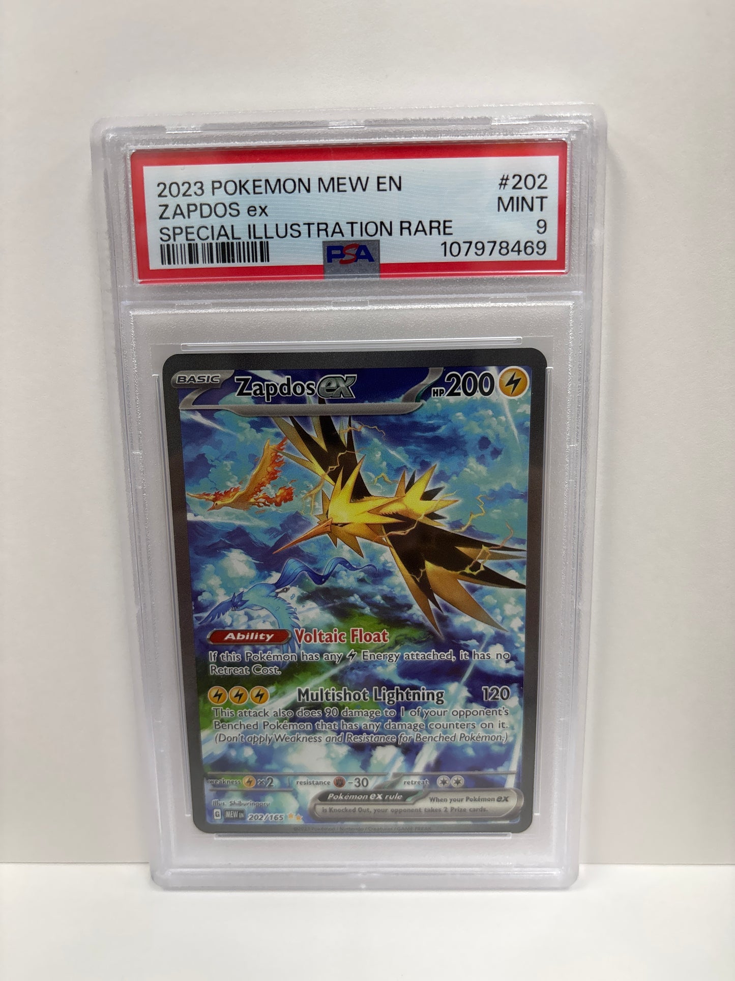 Pokemon Zapdos 202/165 PSA 9