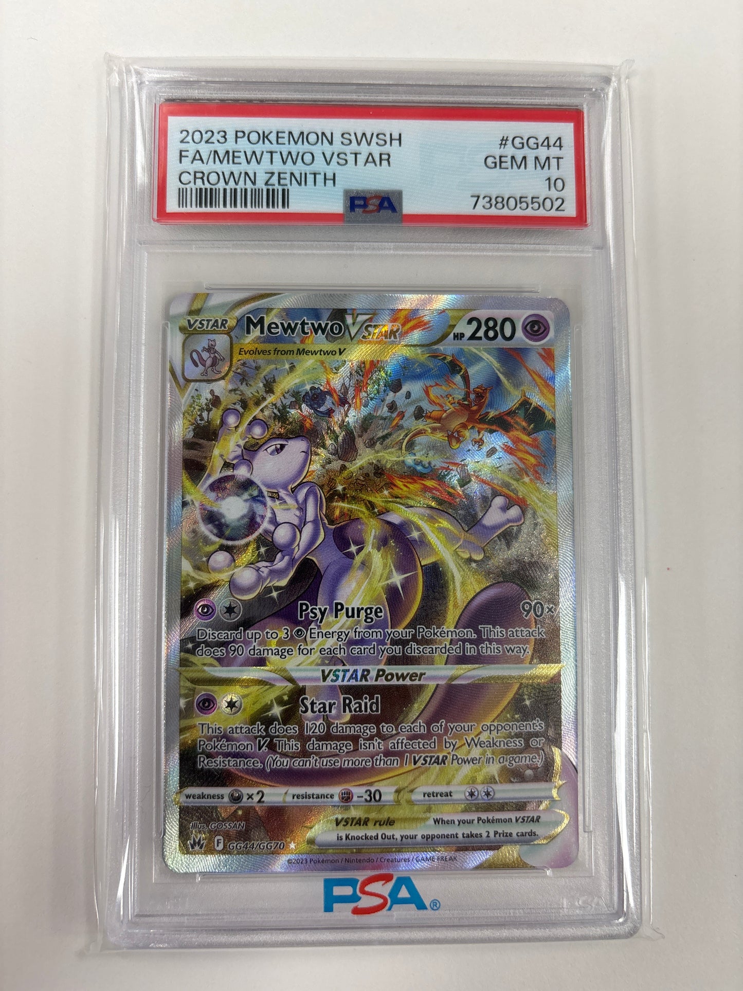 Pokemon Mewtwo VSTAR GG44/GG70 PSA 10