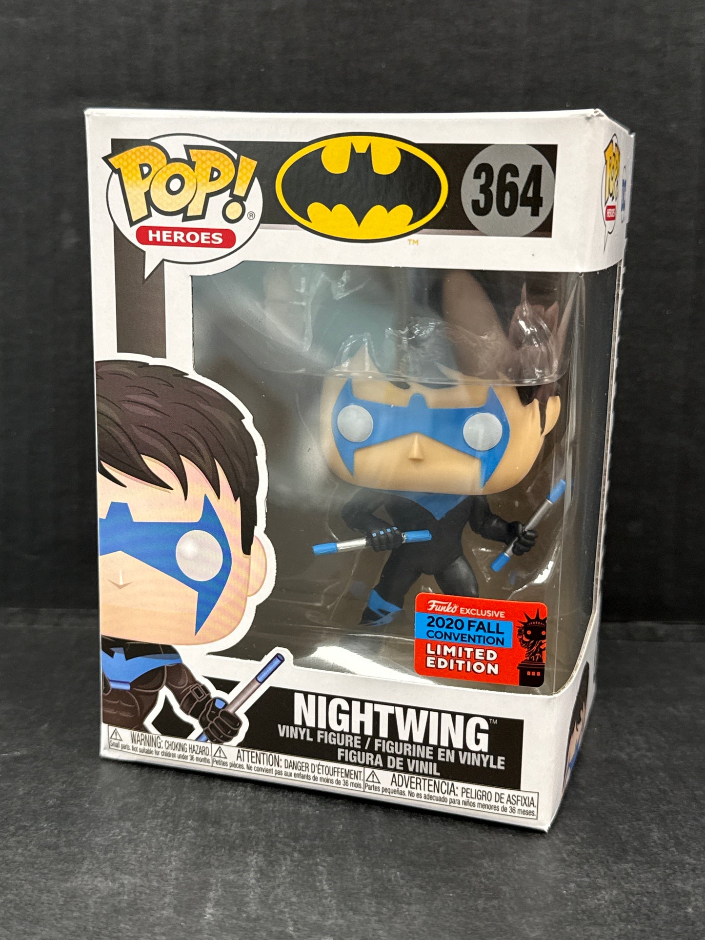 Funko Pop! Nightwing 364 Fall 2020 Convention Exclusive (Grade A)