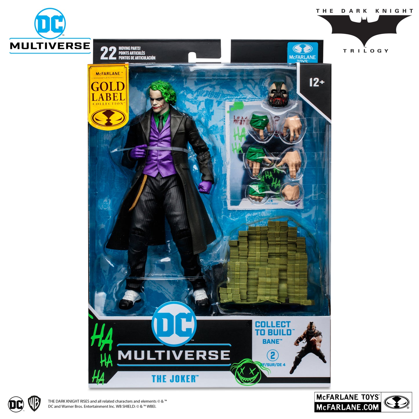 McFarlane DC Multiverse The Dark Knight Rises: The Joker Artist Series Gold Label Jokerized