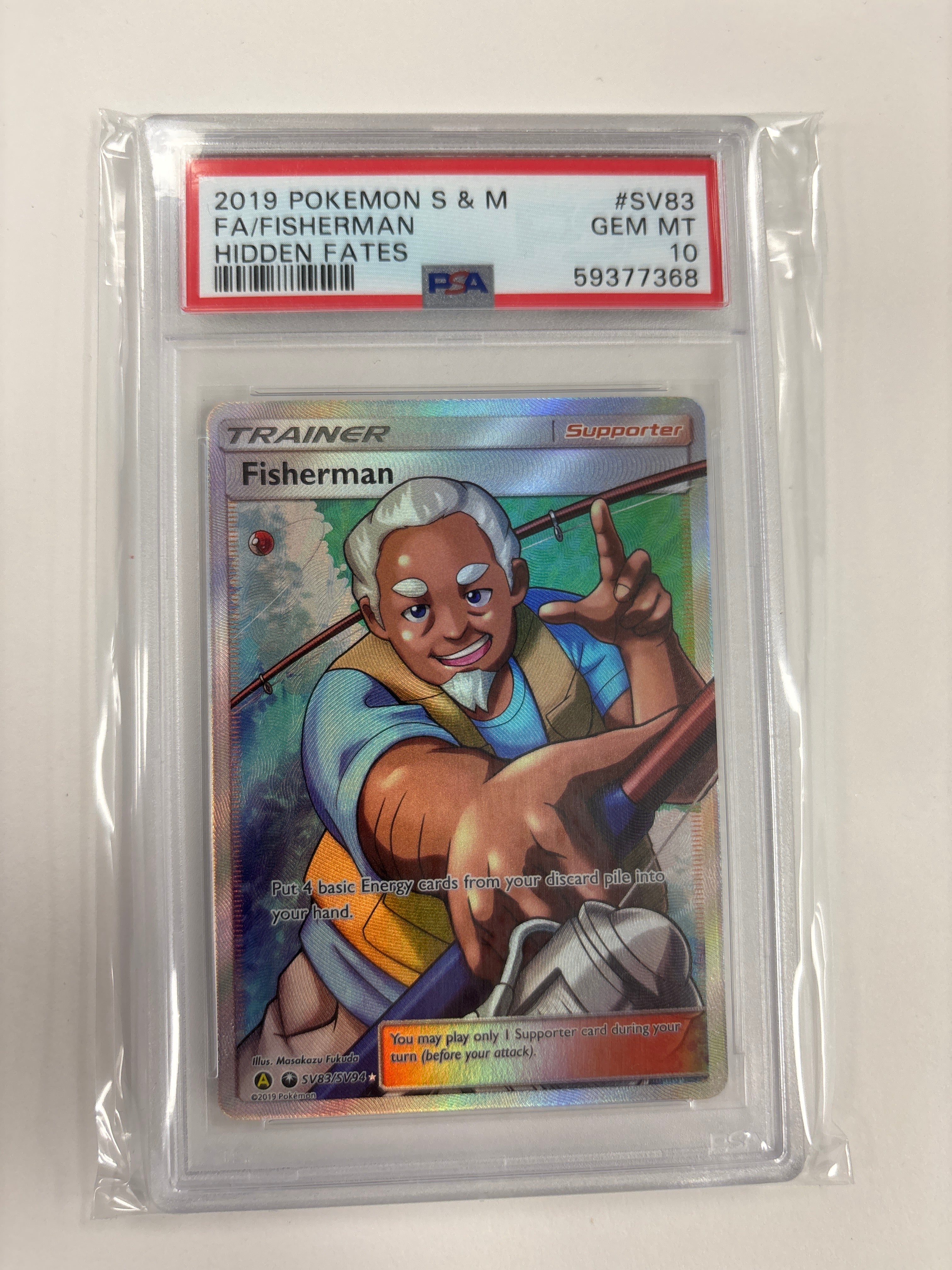 fisherman pokemon card full art SV83/SV94 PSA 10 Mint / near mint Zootopia 2 Cinimark promo Art:Dawnhand Eulogist One Piece Card Game
