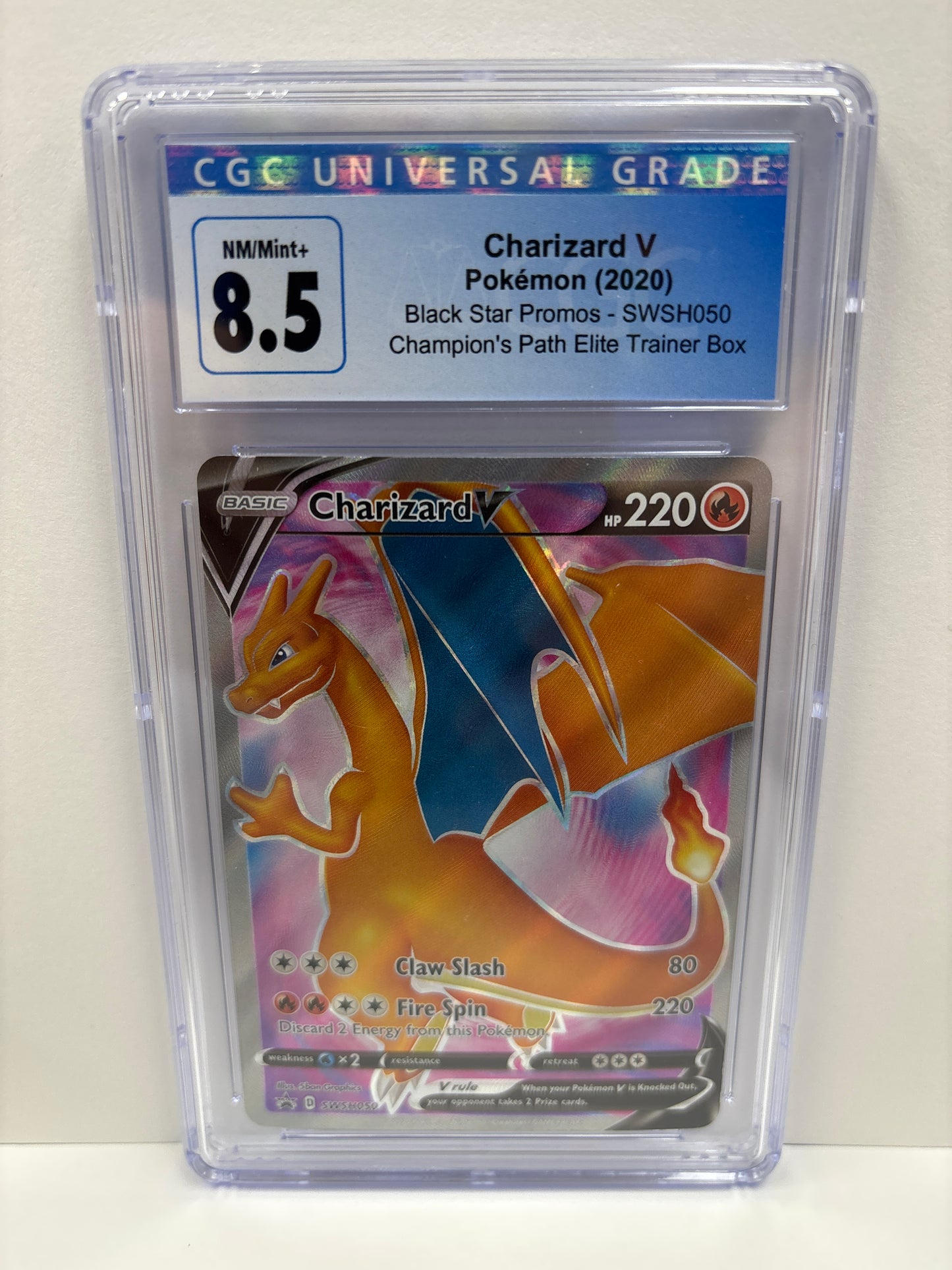 Pokemon Charizard V SWSH050 CGC 8.5