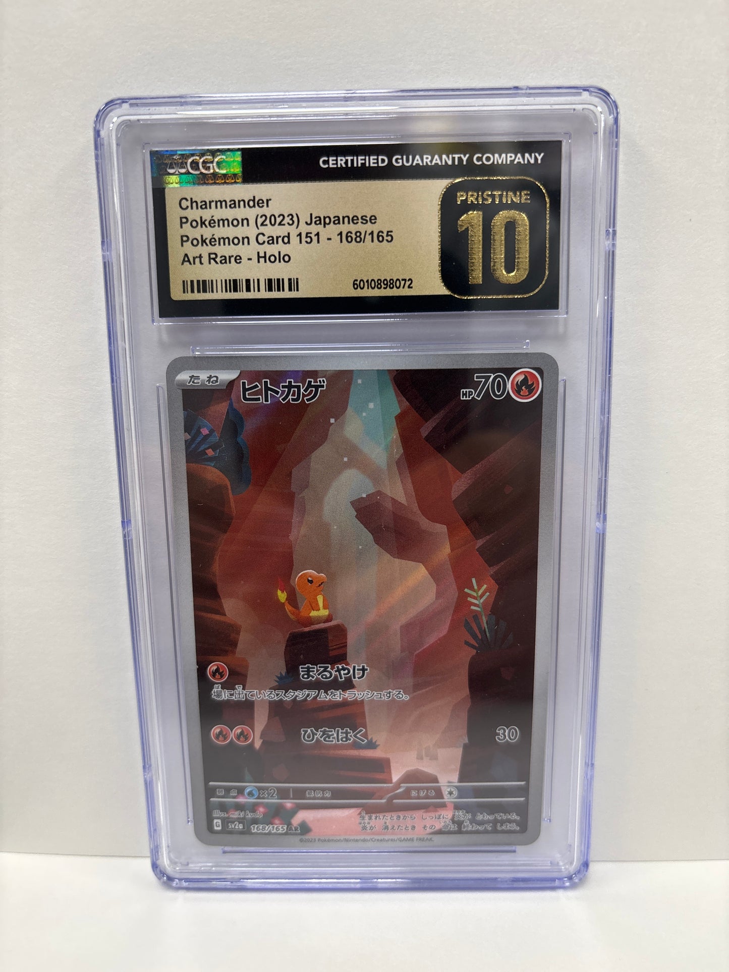 Pokemon Japanese Charmander 168/165 CGC Pristine 10