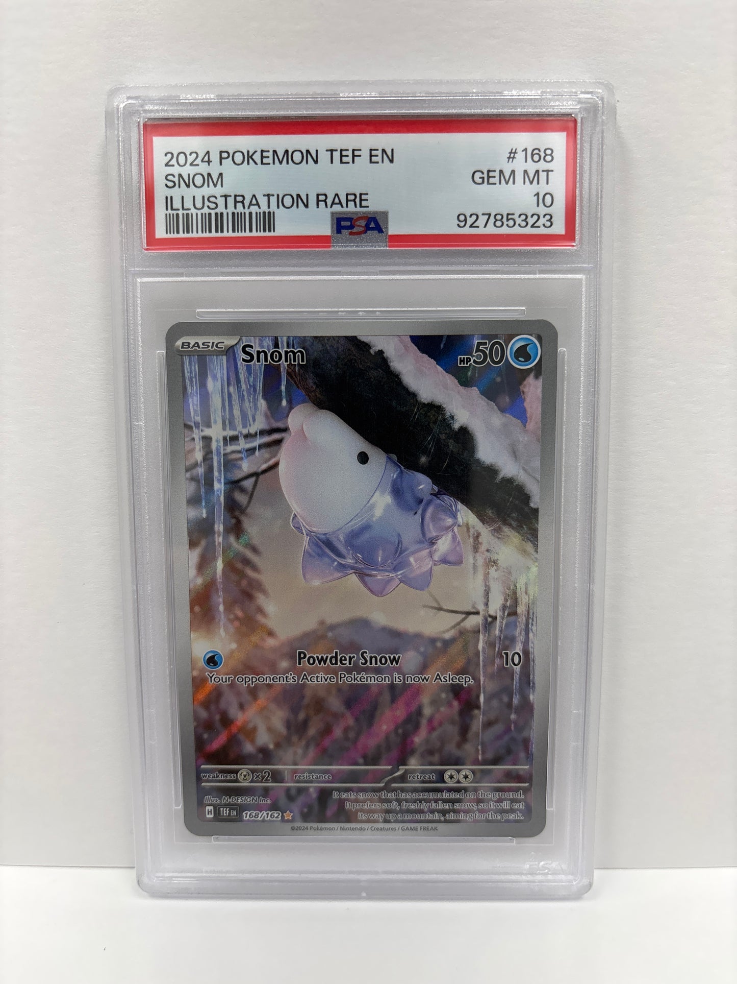 Pokemon Snom 168/162 PSA 10