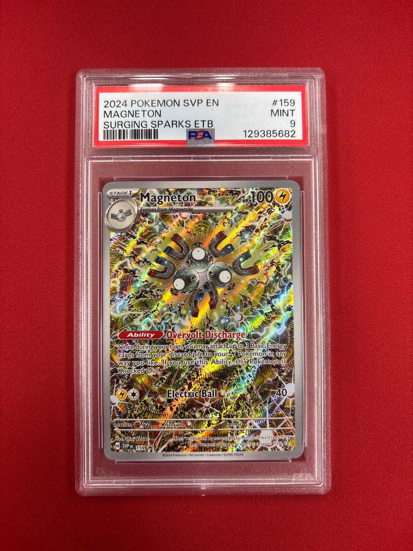 Pokemon Magneton 159 PSA 9