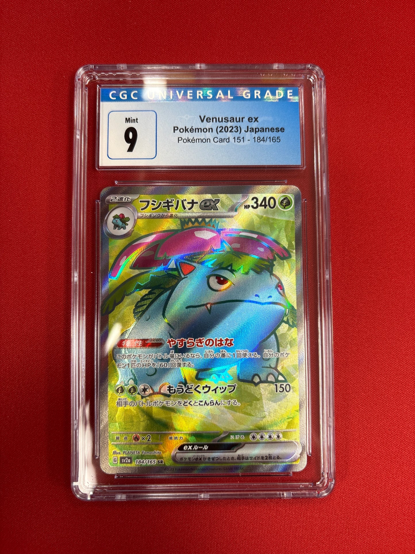 Pokemon Japanese Venusaur ex 184/165 CGC 9