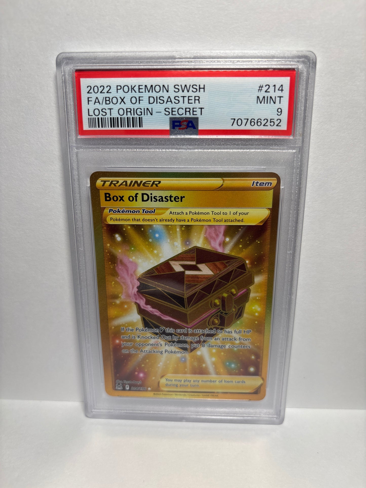 Pokemon Box of Disaster 214/196 PSA 9