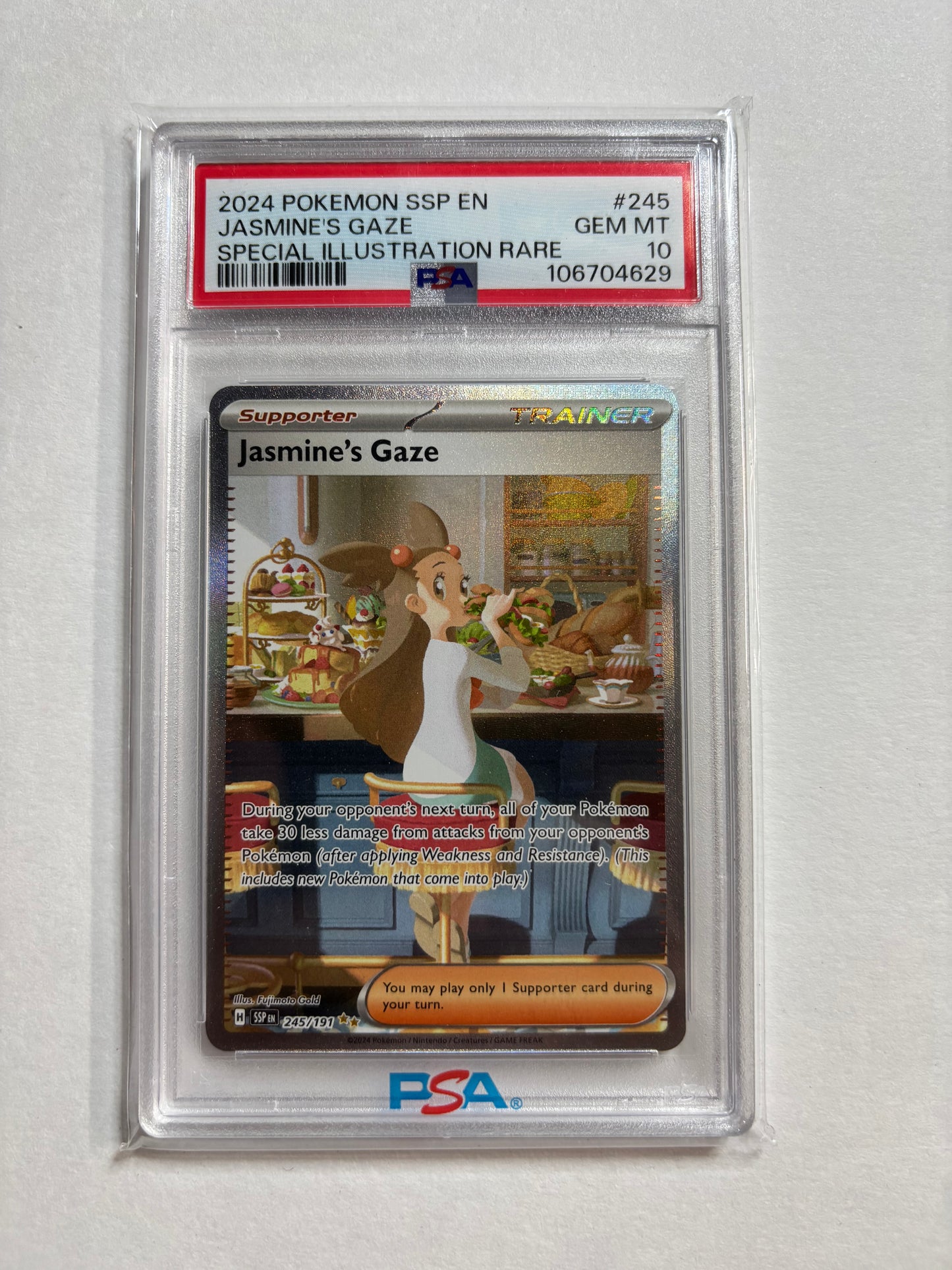 Pokemon Jasmine’s Gaze 245/191 PSA 10