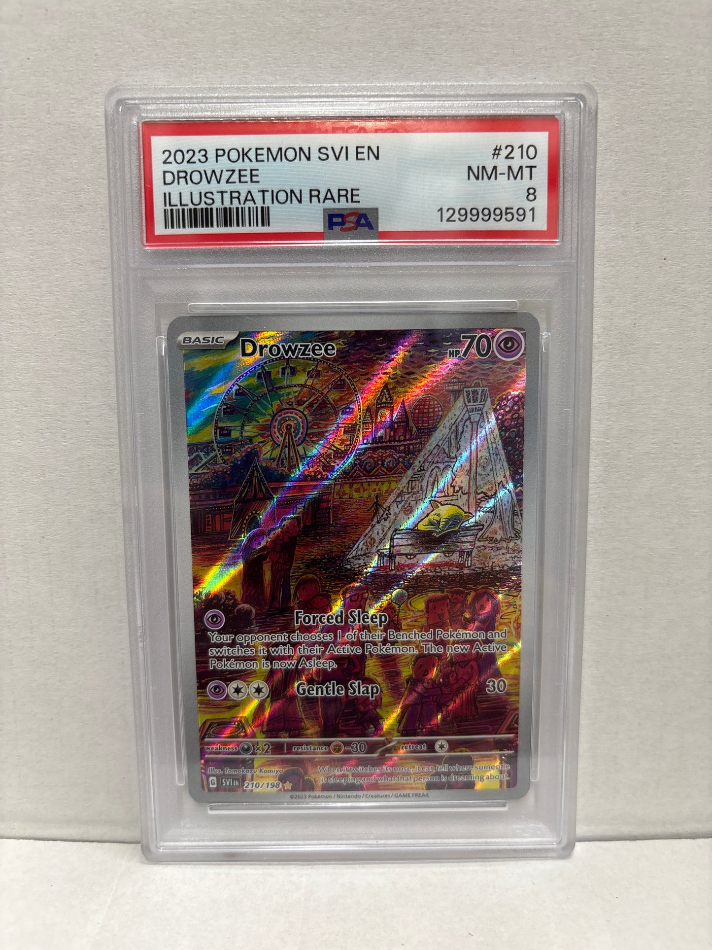 Pokemon Drowzee 210/198 PSA 8
