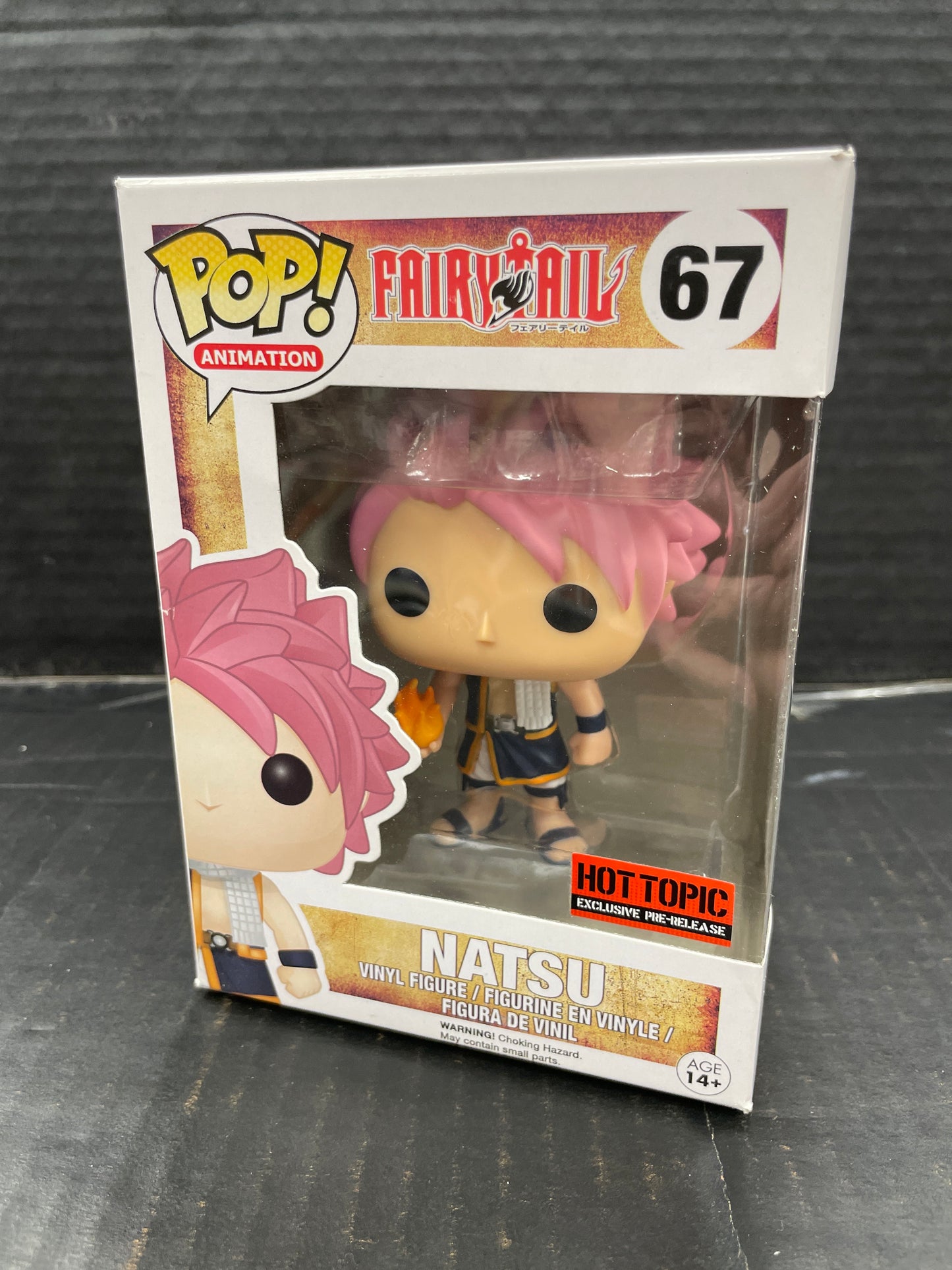 Funko Pop! Fairy Tail Natsu 67 Hot Topic Prerelease Exclusive (Grade D)