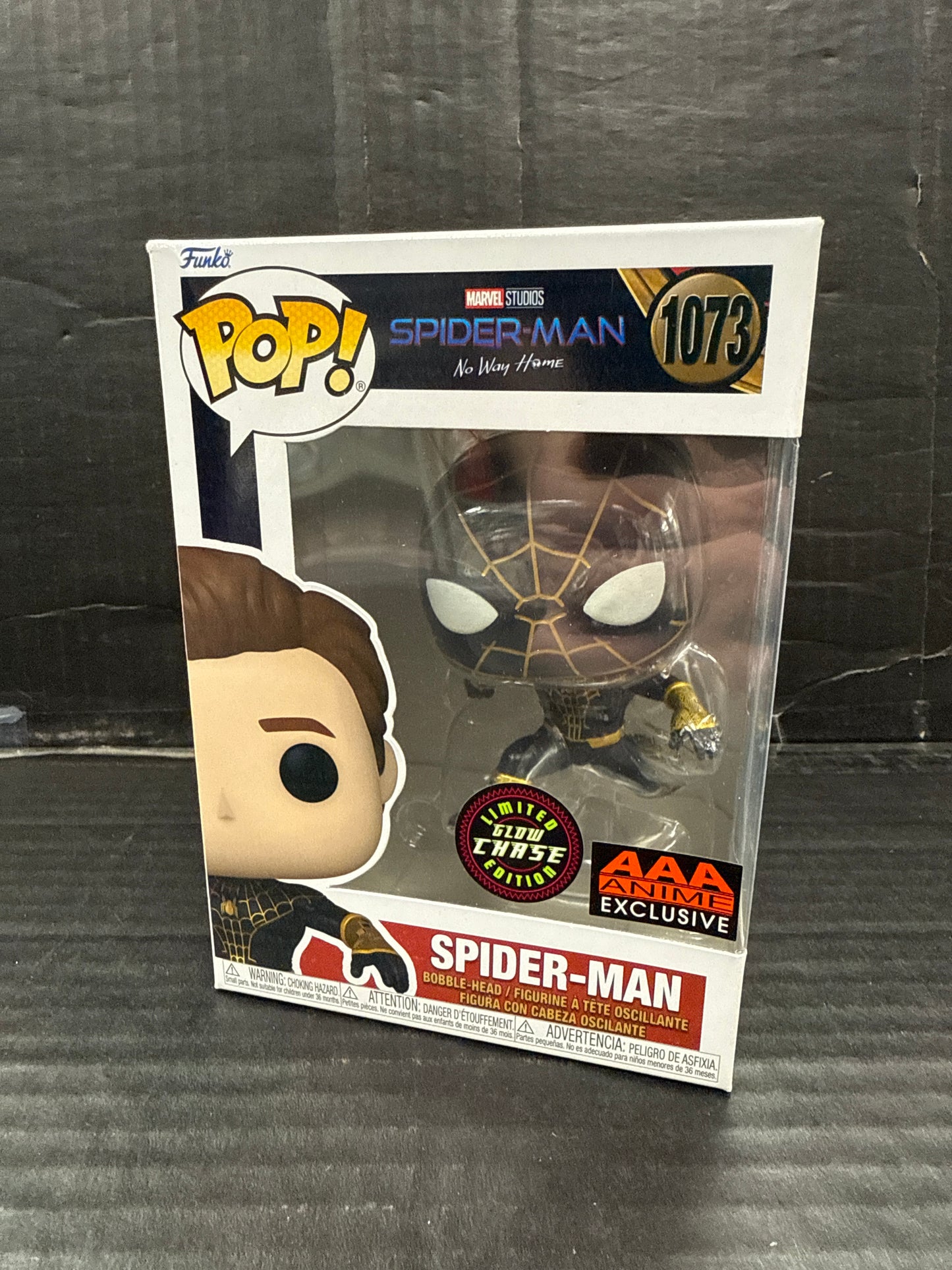 Funko Pop! Spider-Man No Way Home Spider-Man 1073 AAA Anime Exclusive Chase (Grade A-)