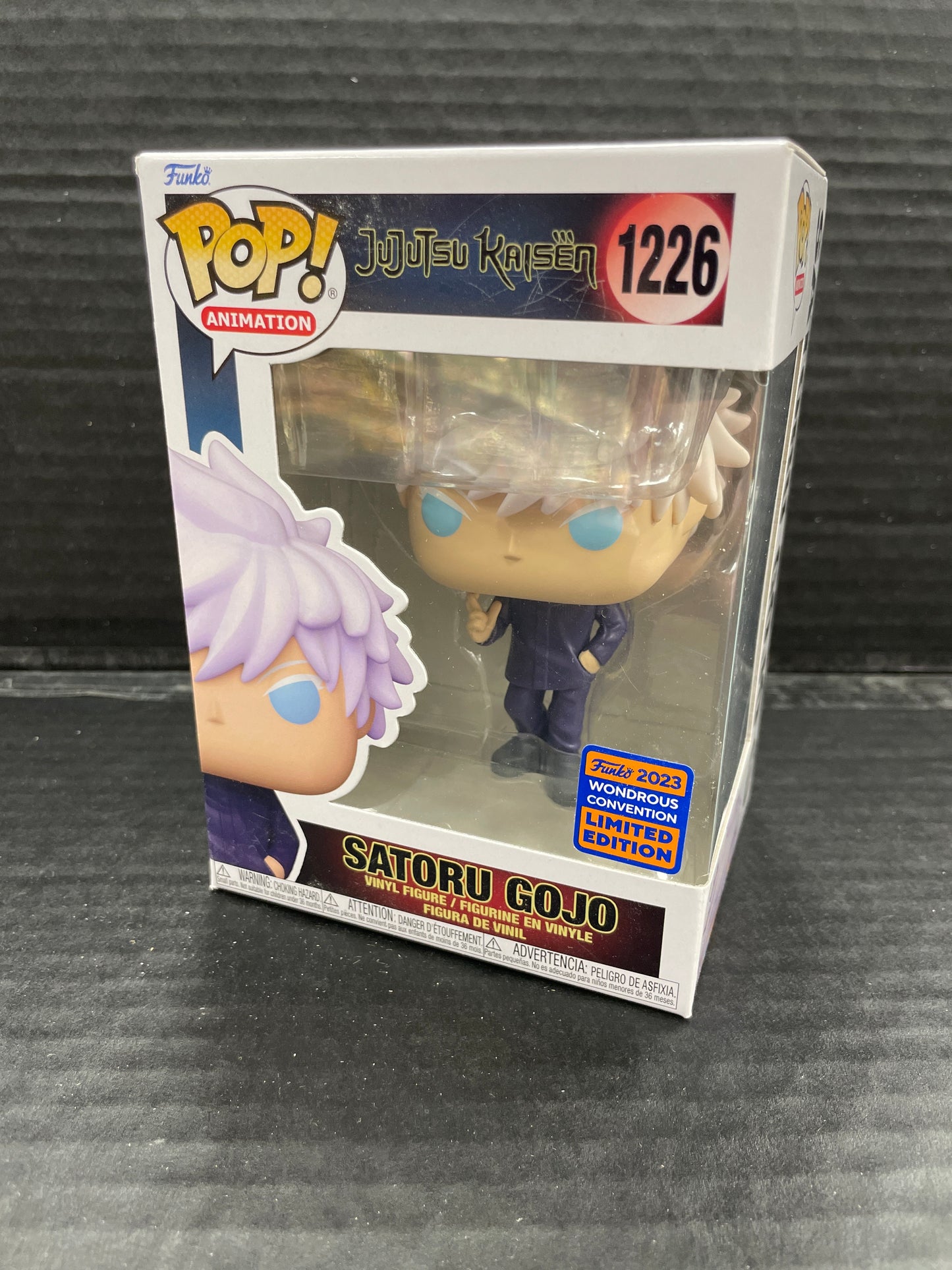 Funko Pop! Jujustsu Kaisen Satoru Gojo 1226 Wondeous Convention 2023 Exclusive (Grade B+)