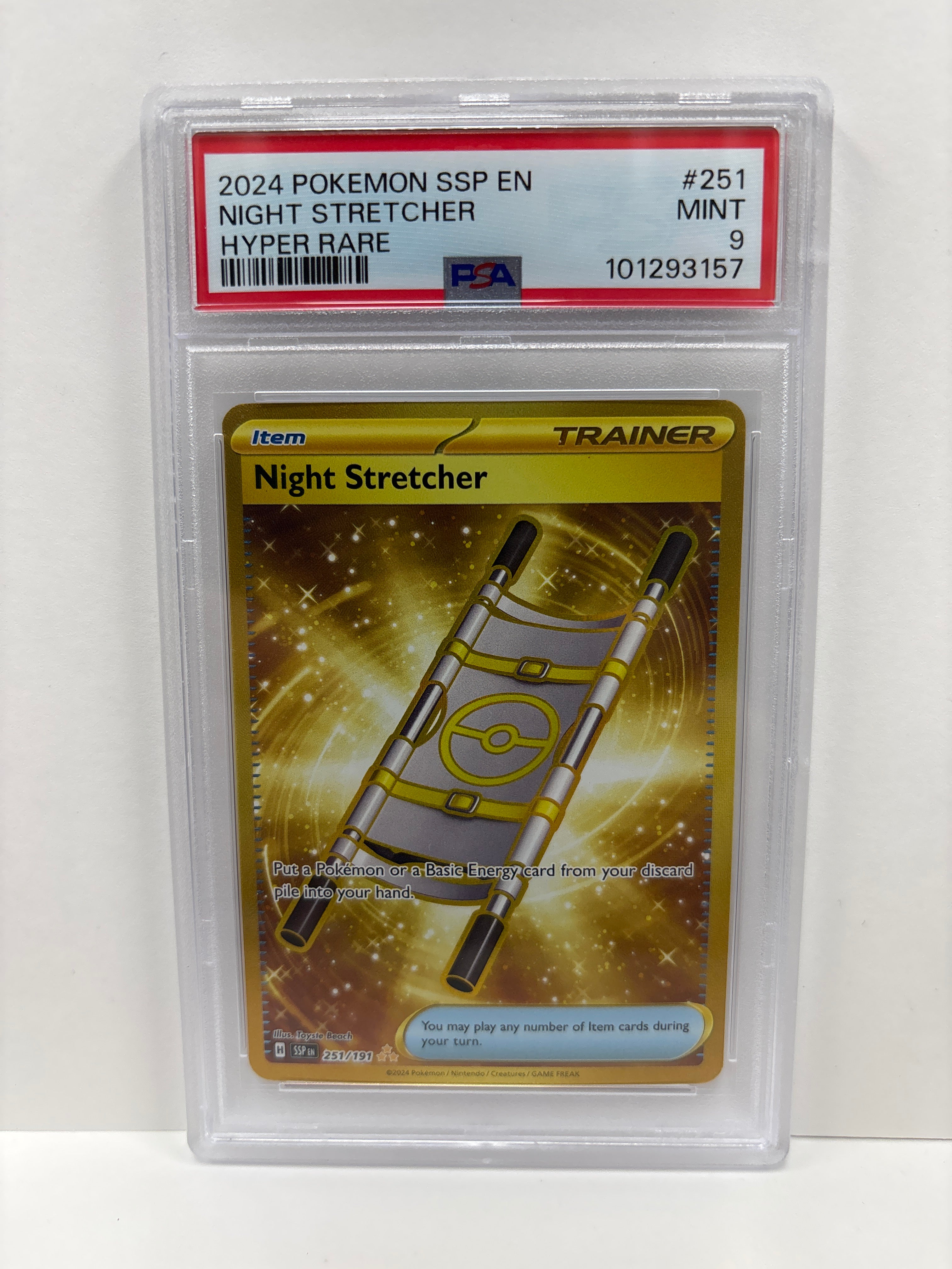 Pokemon Night Stretcher 251/191 PSA 9 Zapp! Comics Pokemon Night Stretcher 251/191 PSA 9 Zapp! Comics