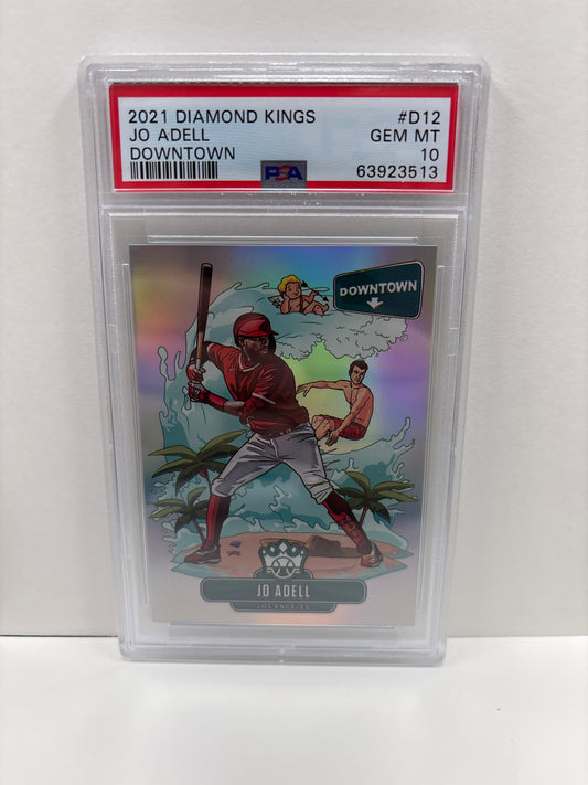 2021 Panini Diamond Kings Baseball Jo Adell #D12 Downtown PSA 10