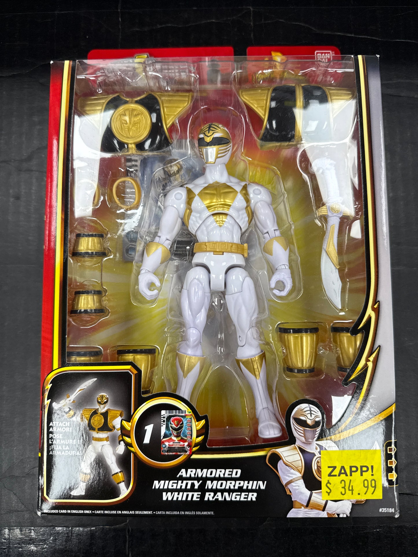 Power Rangers 20th Anniversary Armored Mighty Morphin White Ranger