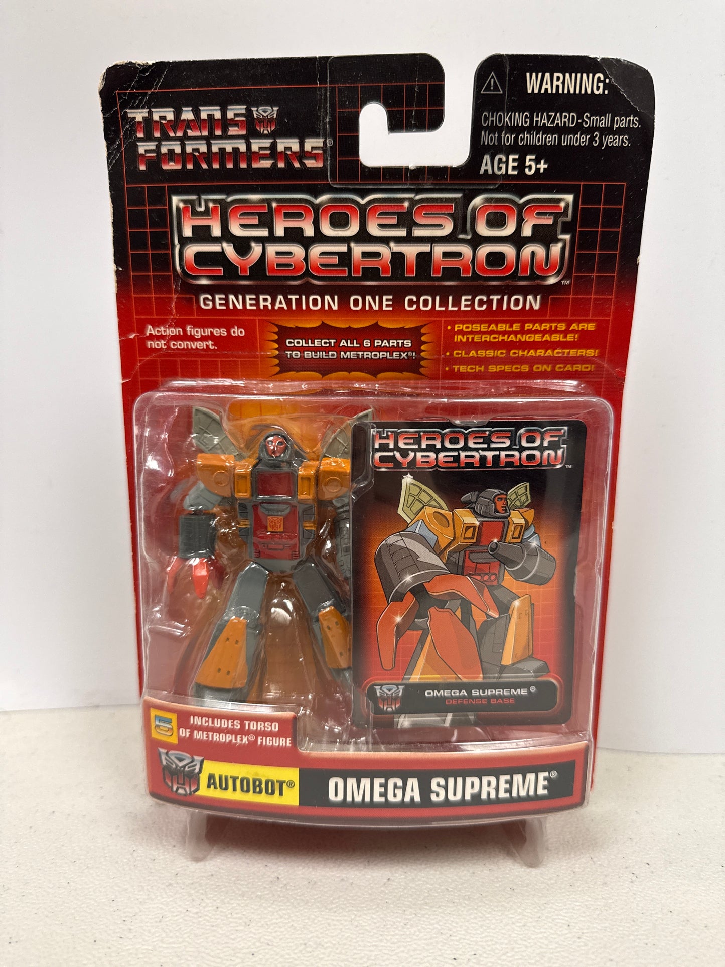 Transformers Heroes of Cybertron Generation One Collection Omega Supreme (Non-Mint Box)