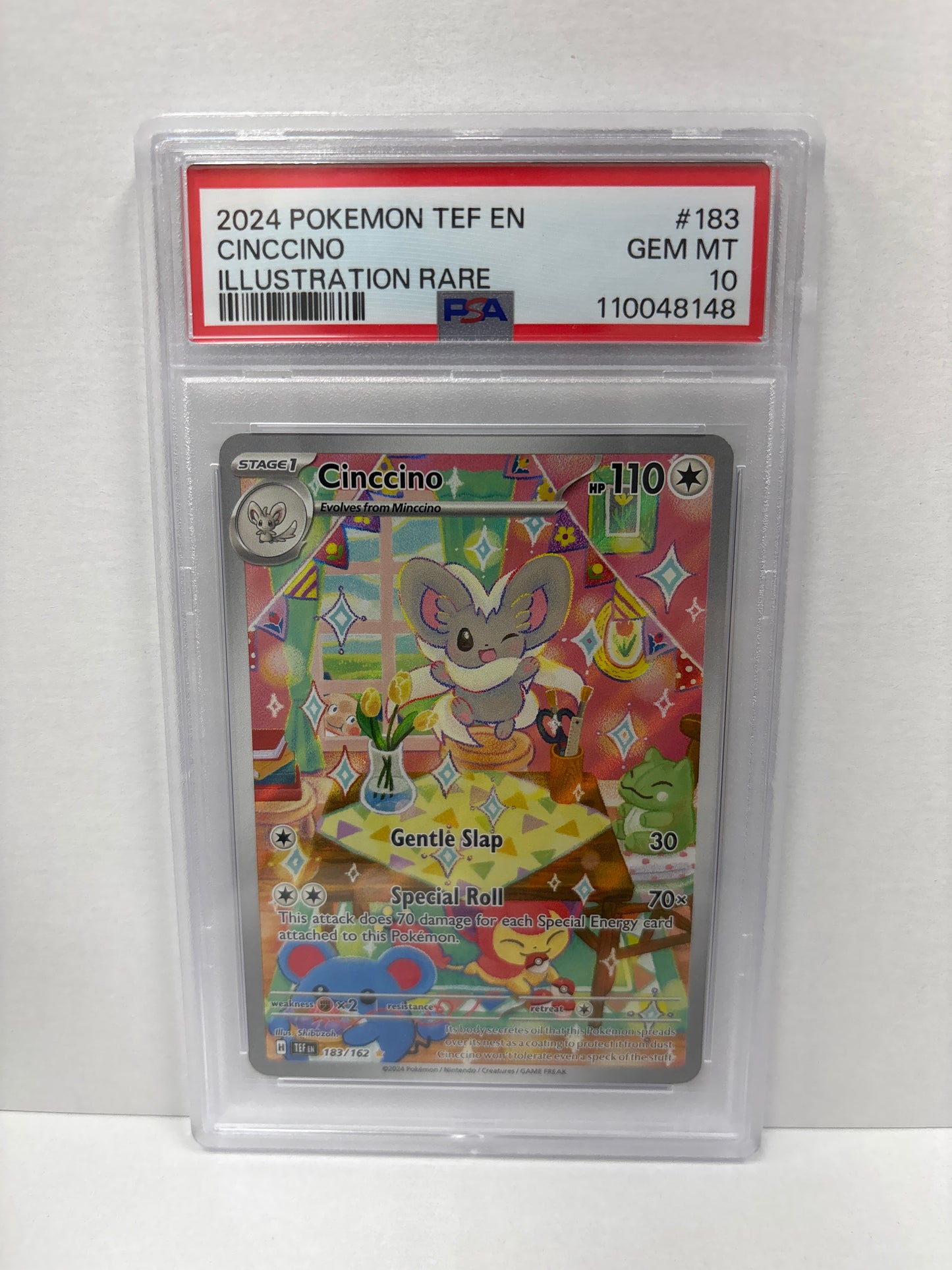Pokemon Cinccino 183/162 PSA 10