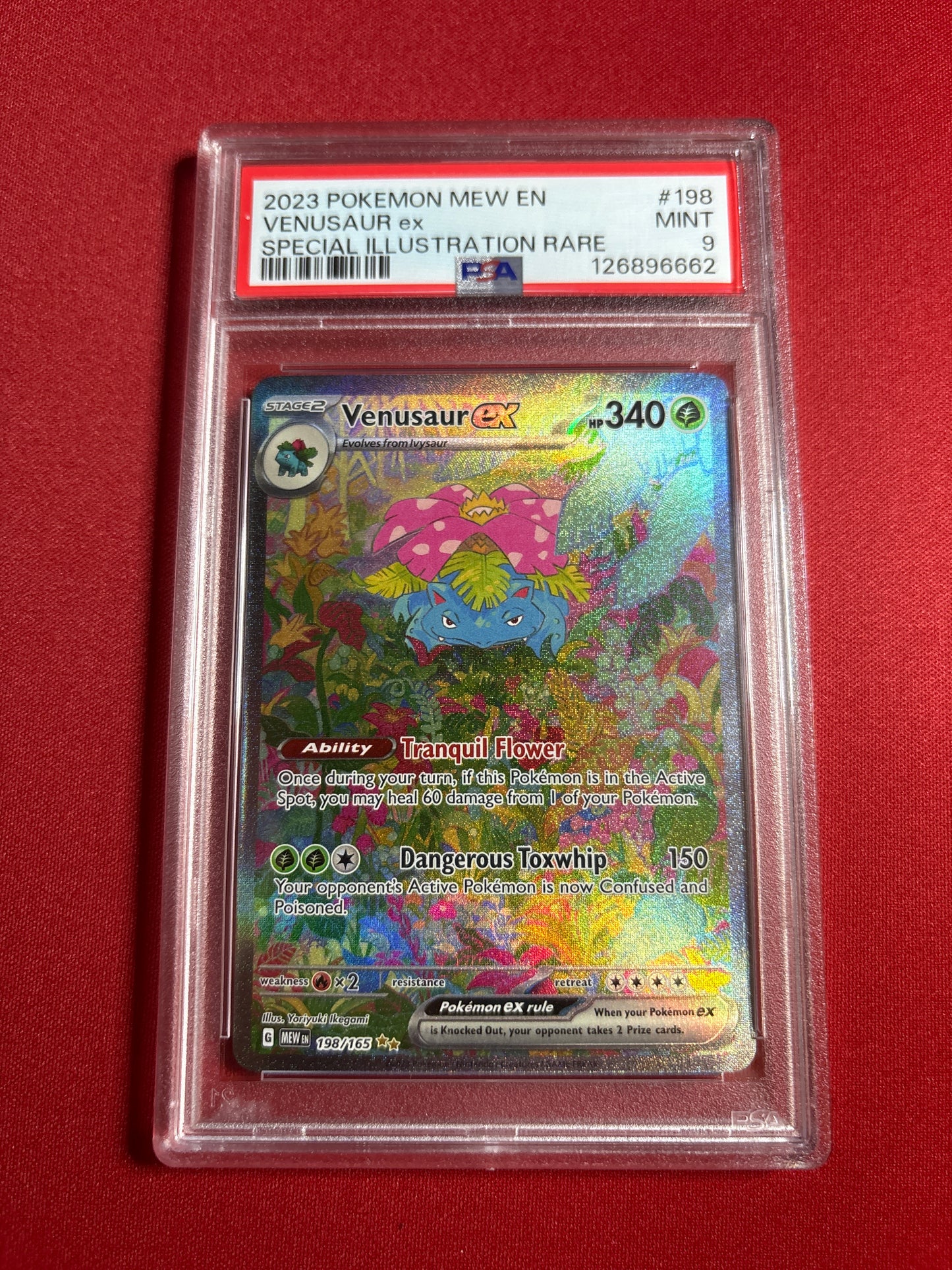 Pokemon Venusaur ex 198/165 PSA 9