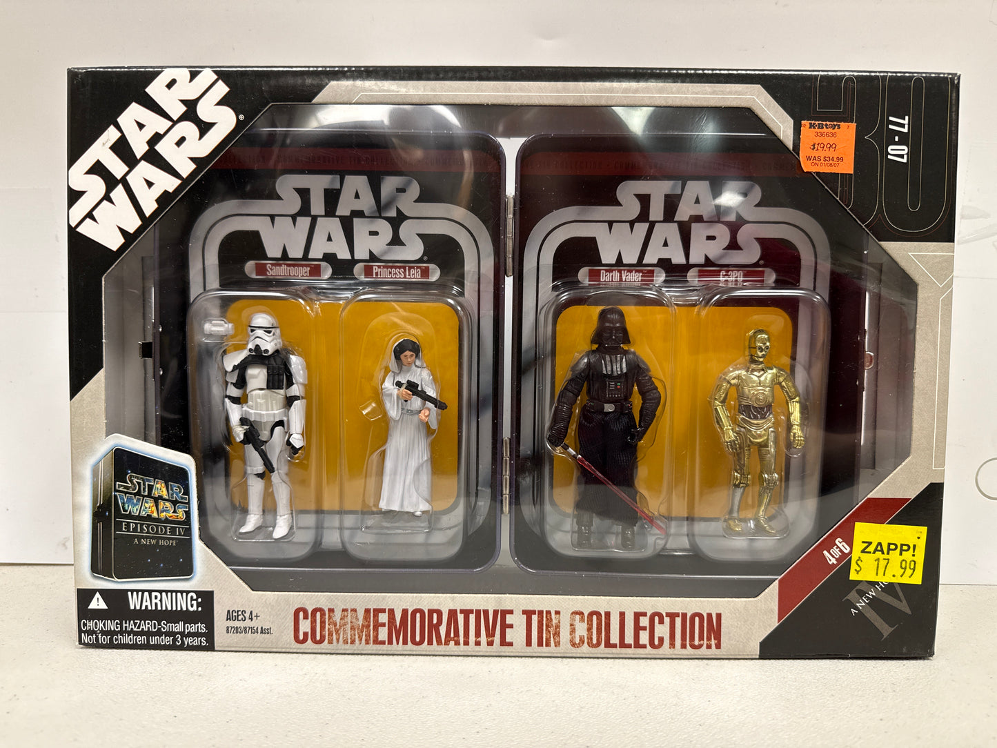 Star Wars Commemorative Tin Collection A New Hope - Sandtrooper Princess Leia Darth Vader C-3PO