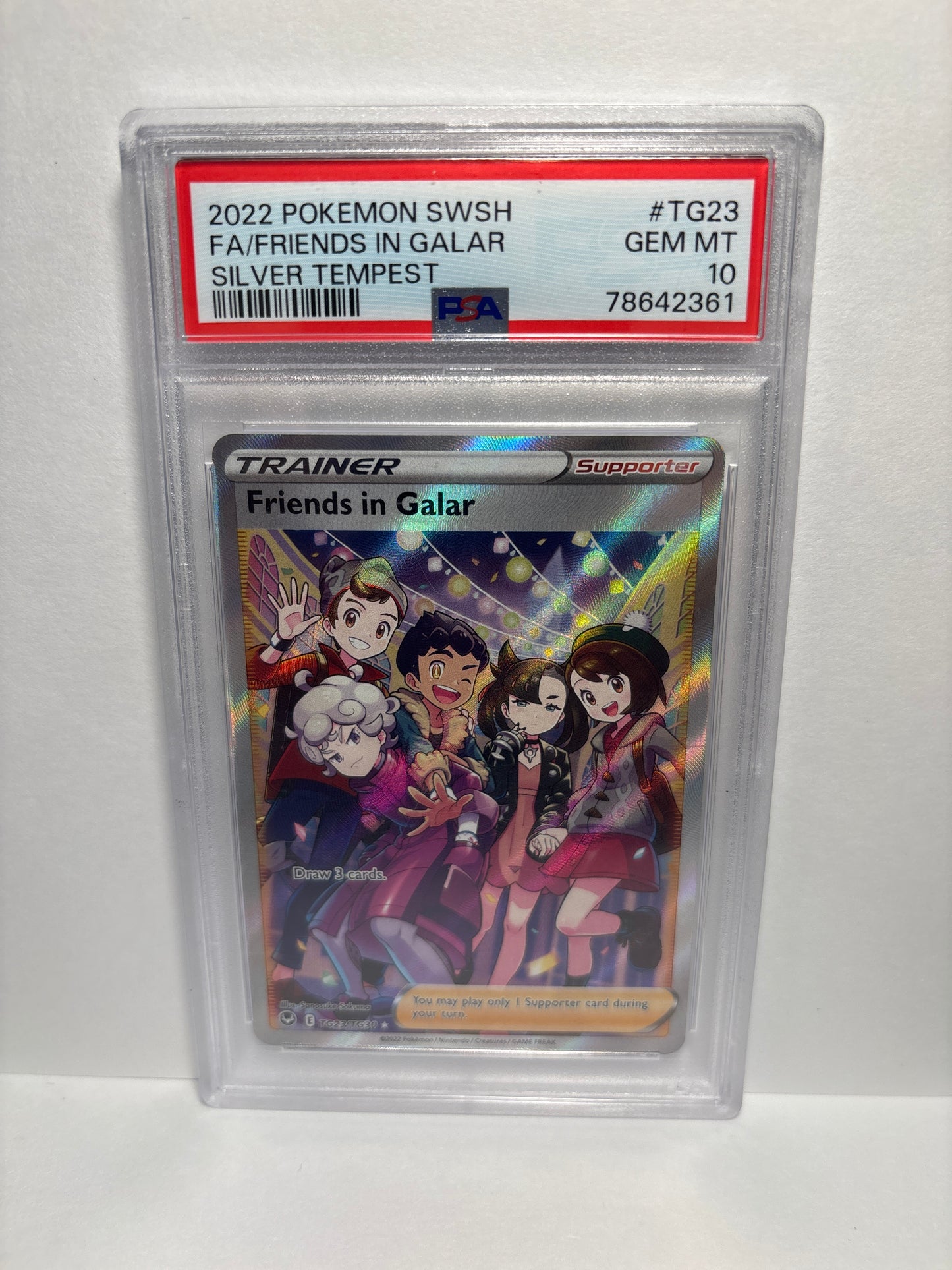 Pokemon Friends in Galar TG23/TG30 PSA 10 (Scratches on Slab)
