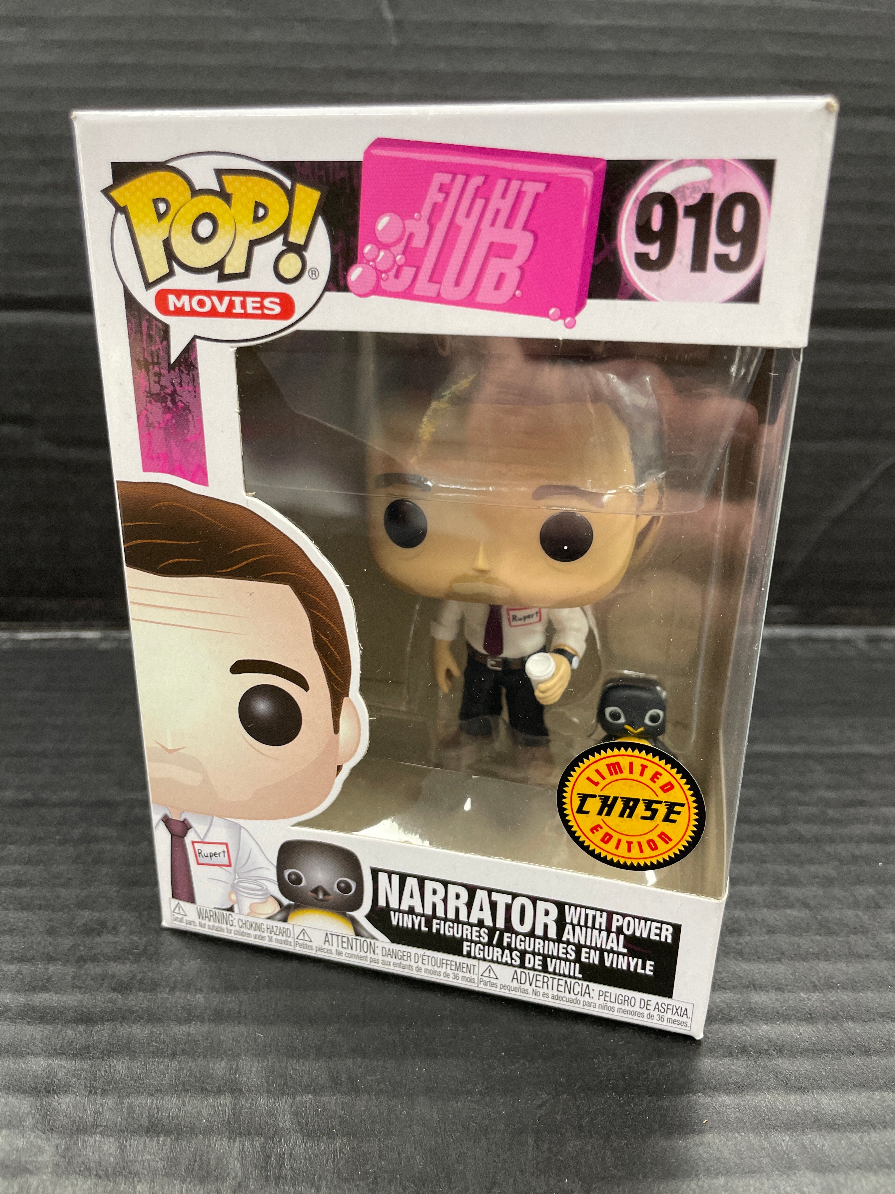 Fight Club #919 Funko Pop 2pc Lot 2024 w/Chase in hard stack