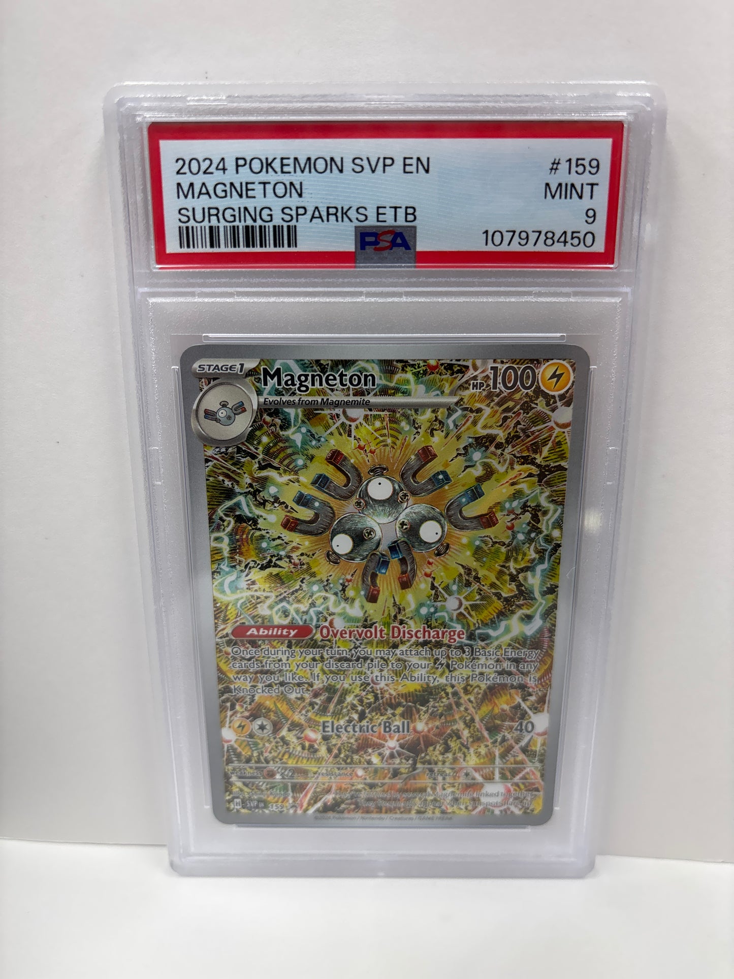 Pokemon Magneton 159 PSA 9