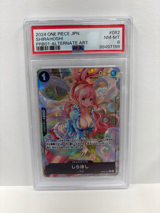 One Piece TCG JP Shirahoshi OP05-082 PSA 8
