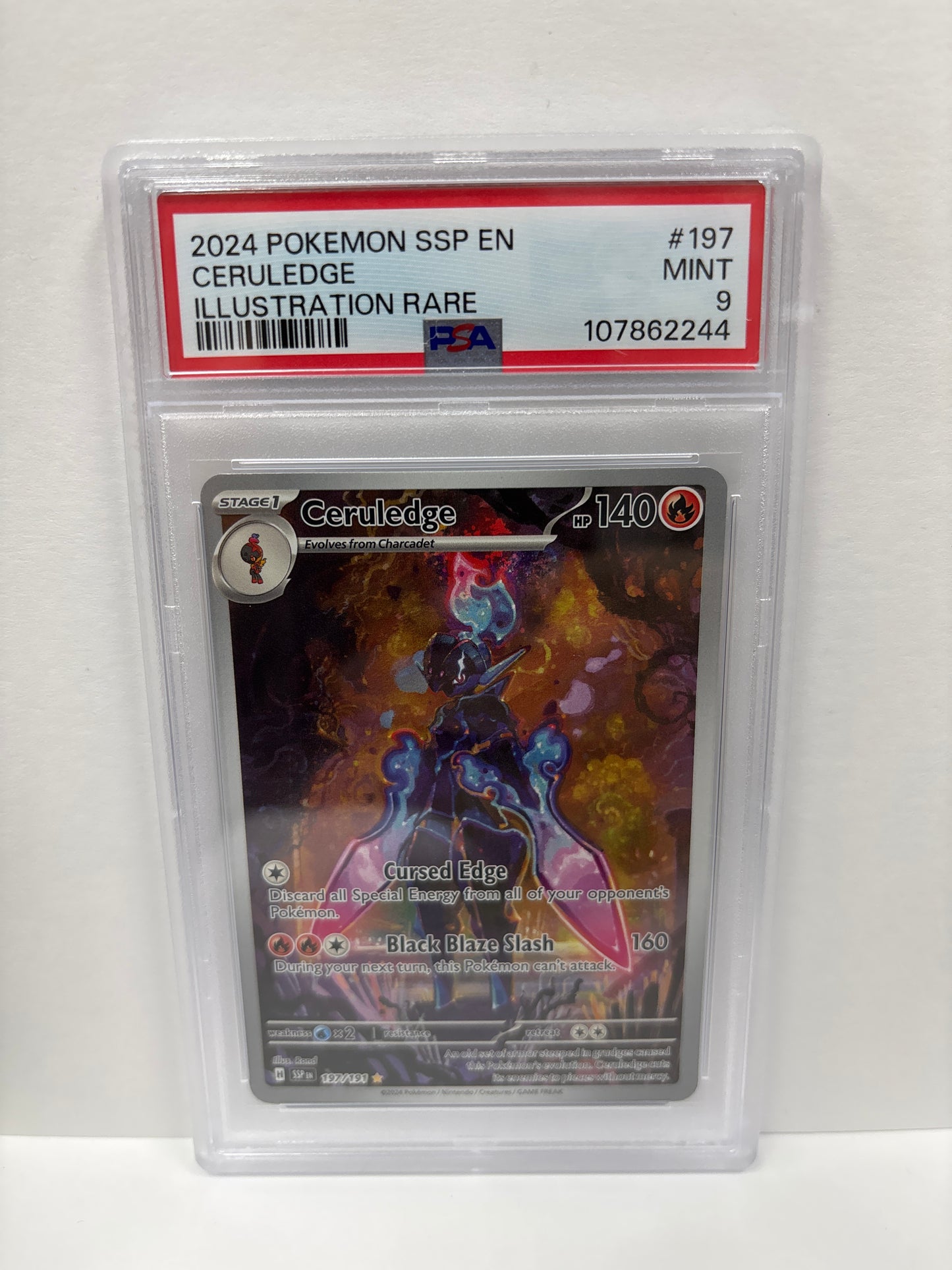 Pokemon Ceruledge 197/191 PSA 9